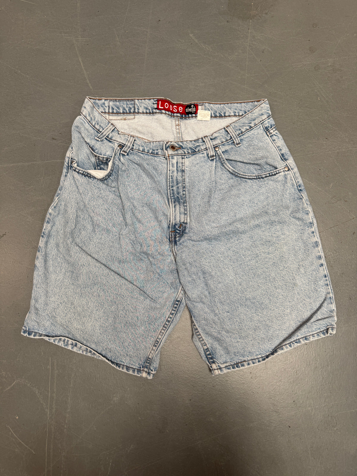 Vintage Levis Cut Off Denim Shorts - 90s Made - W 36 - SH1241