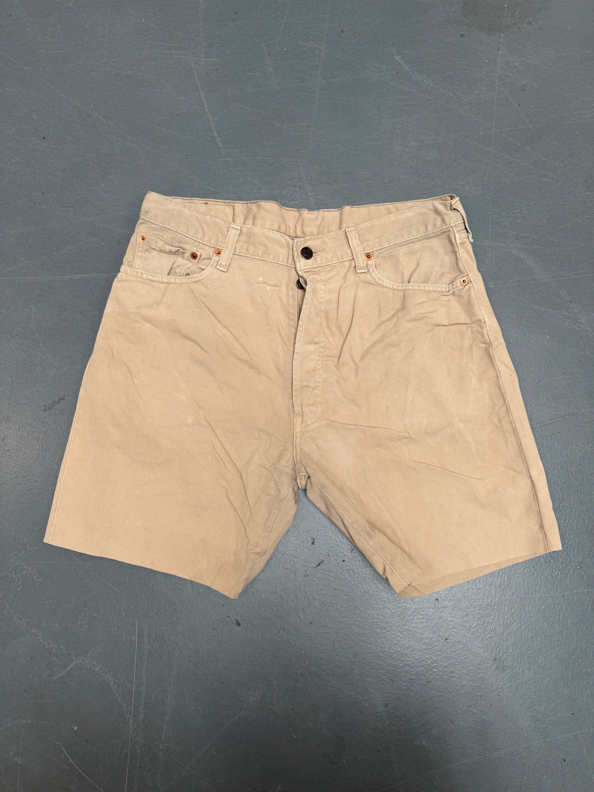 Vintage Levis Cut Off Denim Shorts - 90s Made - W 32 - SH1254