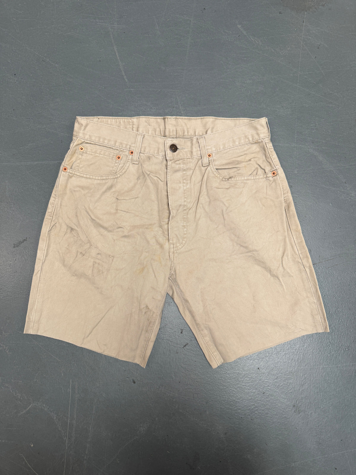 Vintage Levis Cut Off Denim Shorts - 90s Made - W 32 - SH1255