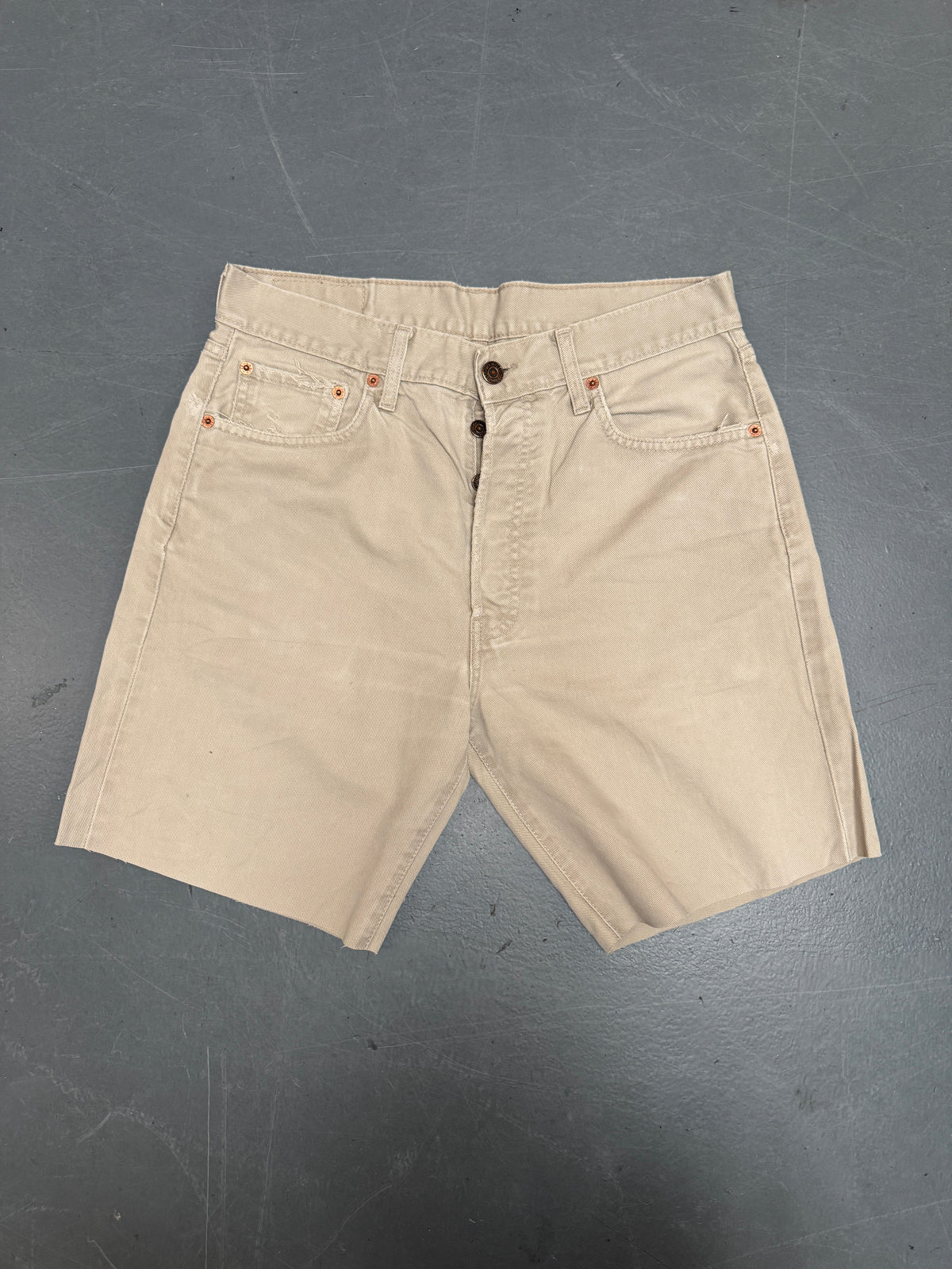 Vintage Levis Cut Off Denim Shorts - 90s Made - W 30 - SH1256