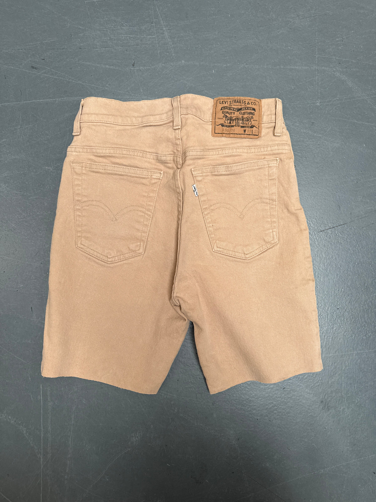 Vintage Levis Cut Off Denim Shorts - 90s Made - W 24 - SH1260