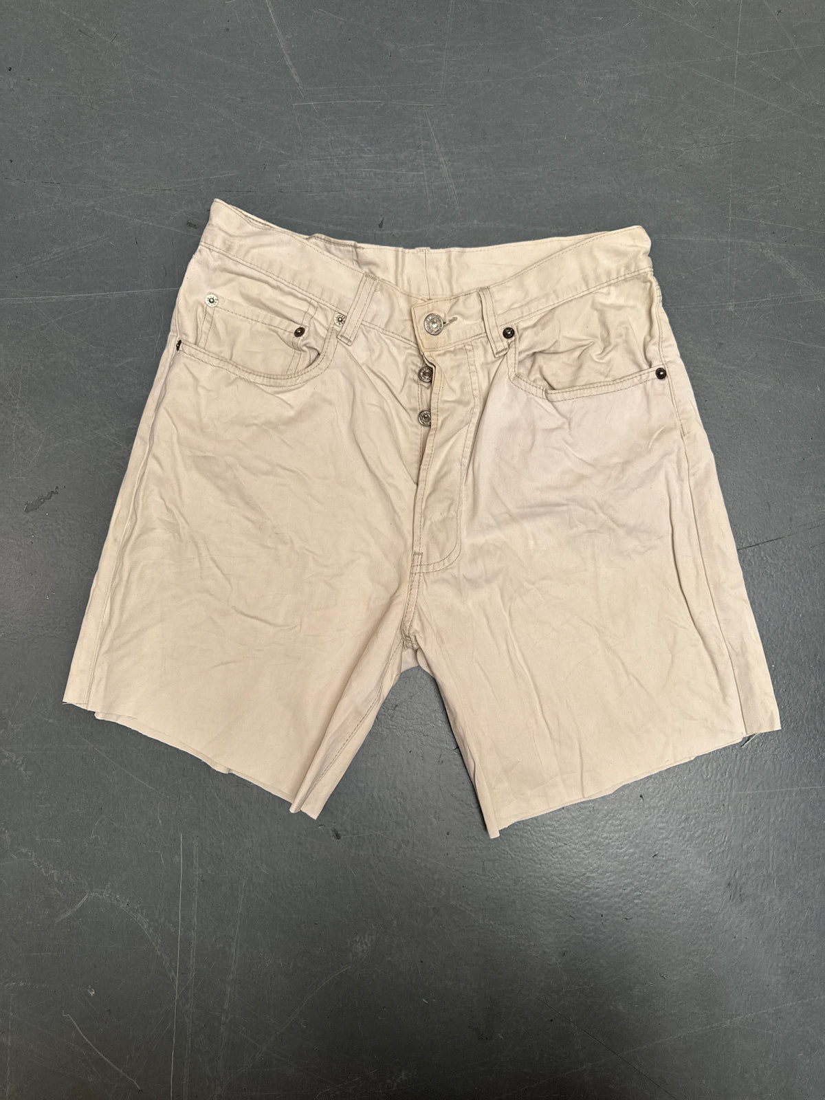 Vintage Levis Cut Off Denim Shorts - 90s Made - W 28 - SH1263