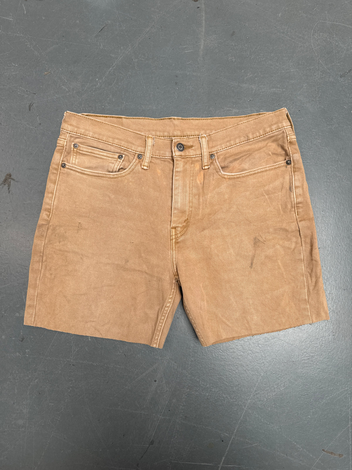 Vintage Levis Cut Off Denim Shorts - 90s Made - W 34 - SH1305