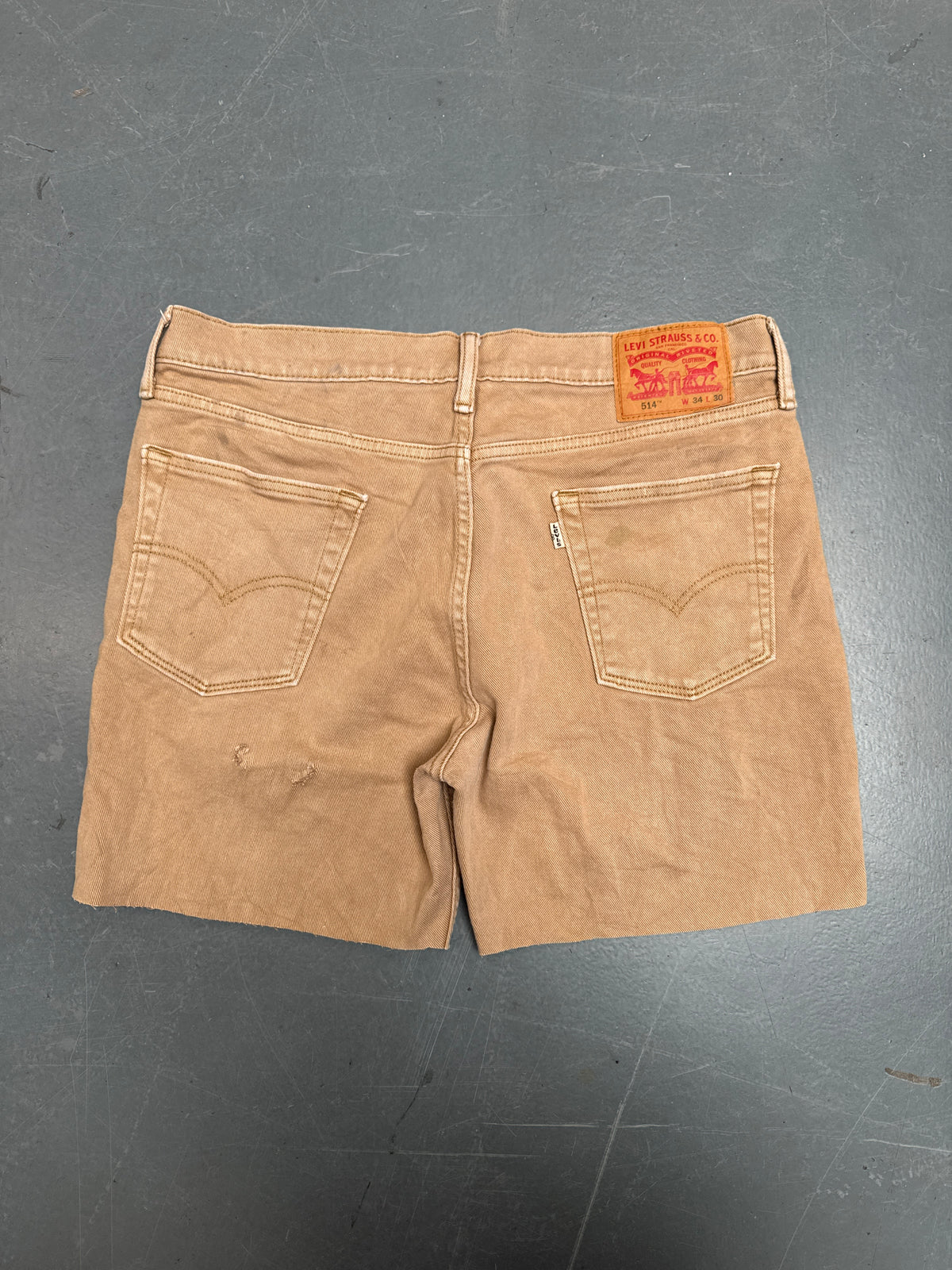Vintage Levis Cut Off Denim Shorts - 90s Made - W 34 - SH1305
