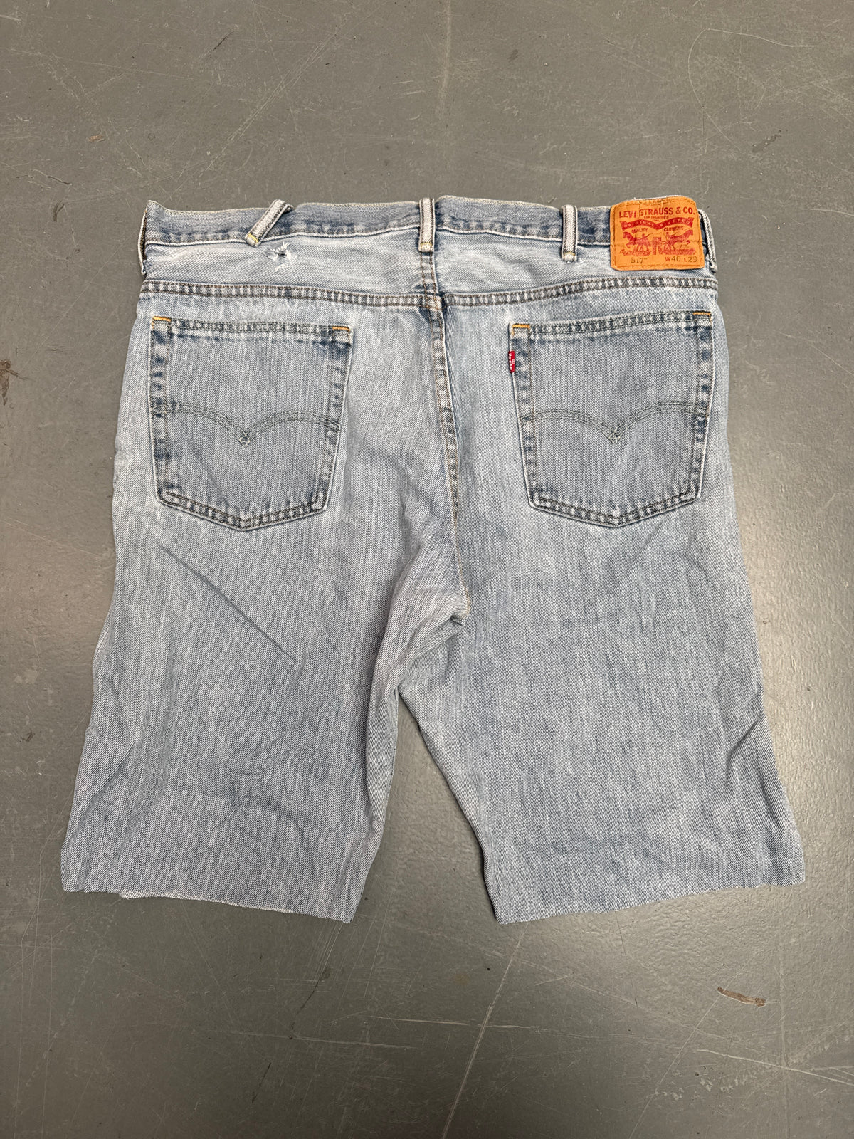 Vintage Levis Cut Off Denim Shorts - 90s Made - W 38 - SH1308