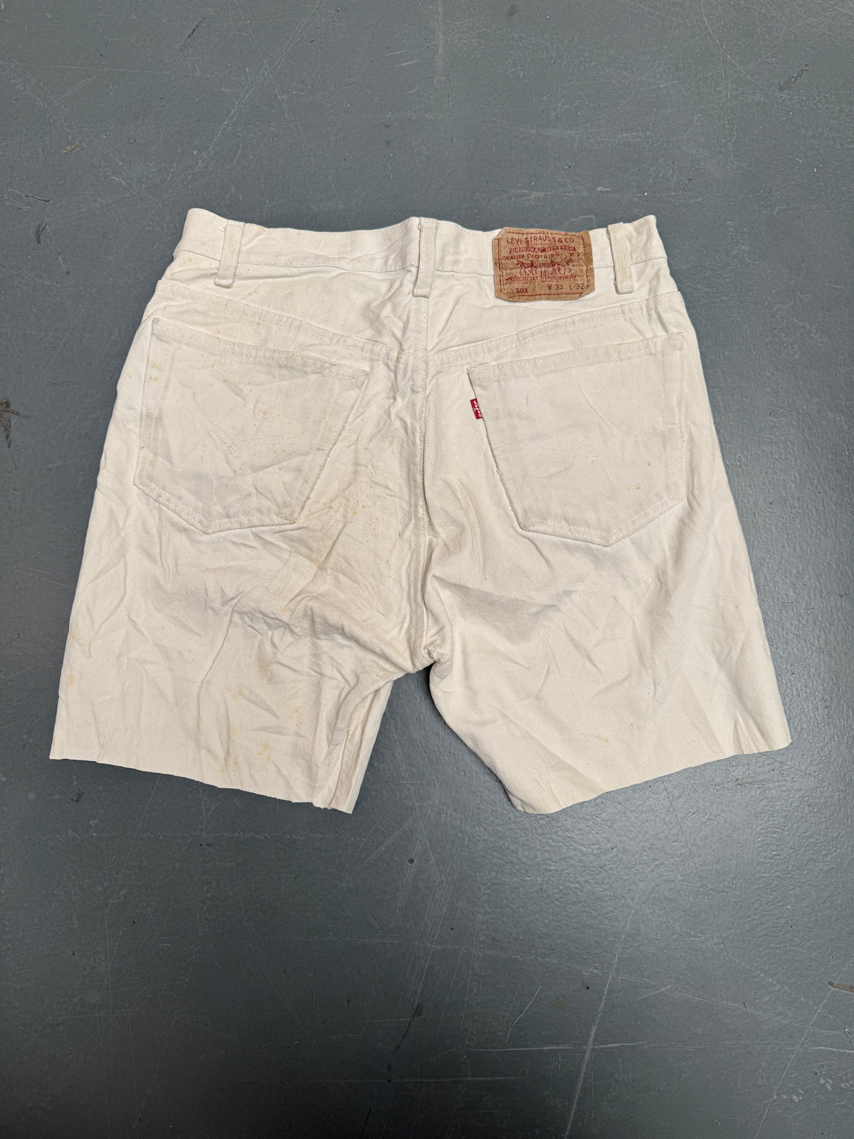 Vintage Levis Cut Off Denim Shorts - 90s Made - W 30 - SH1314