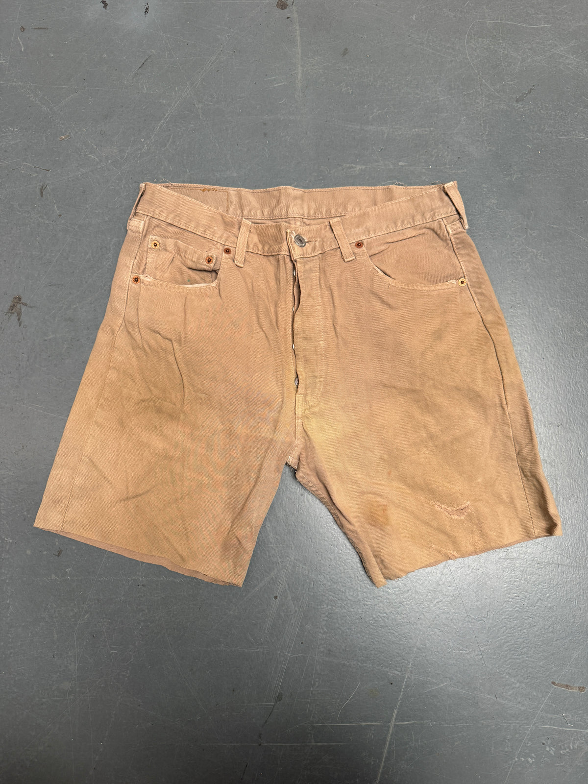 Vintage Levis Cut Off Denim Shorts - 90s Made - W 32 - SH1315
