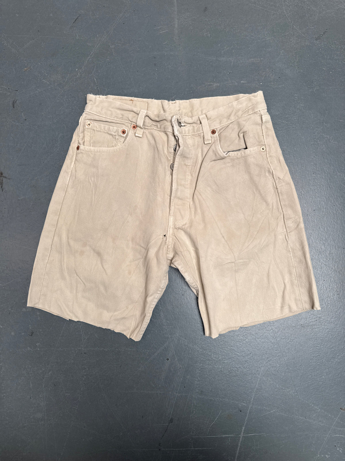 Vintage Levis Cut Off Denim Shorts - 90s Made - W 26 - SH1324