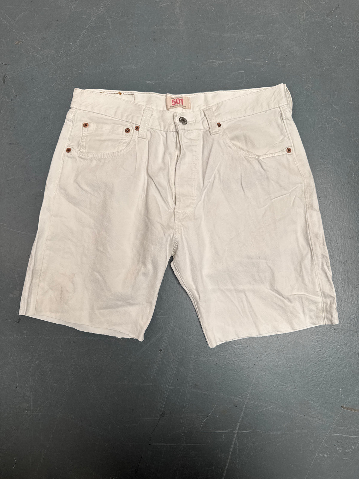Vintage Levis Cut Off Denim Shorts - 90s Made - W 30 - SH1326
