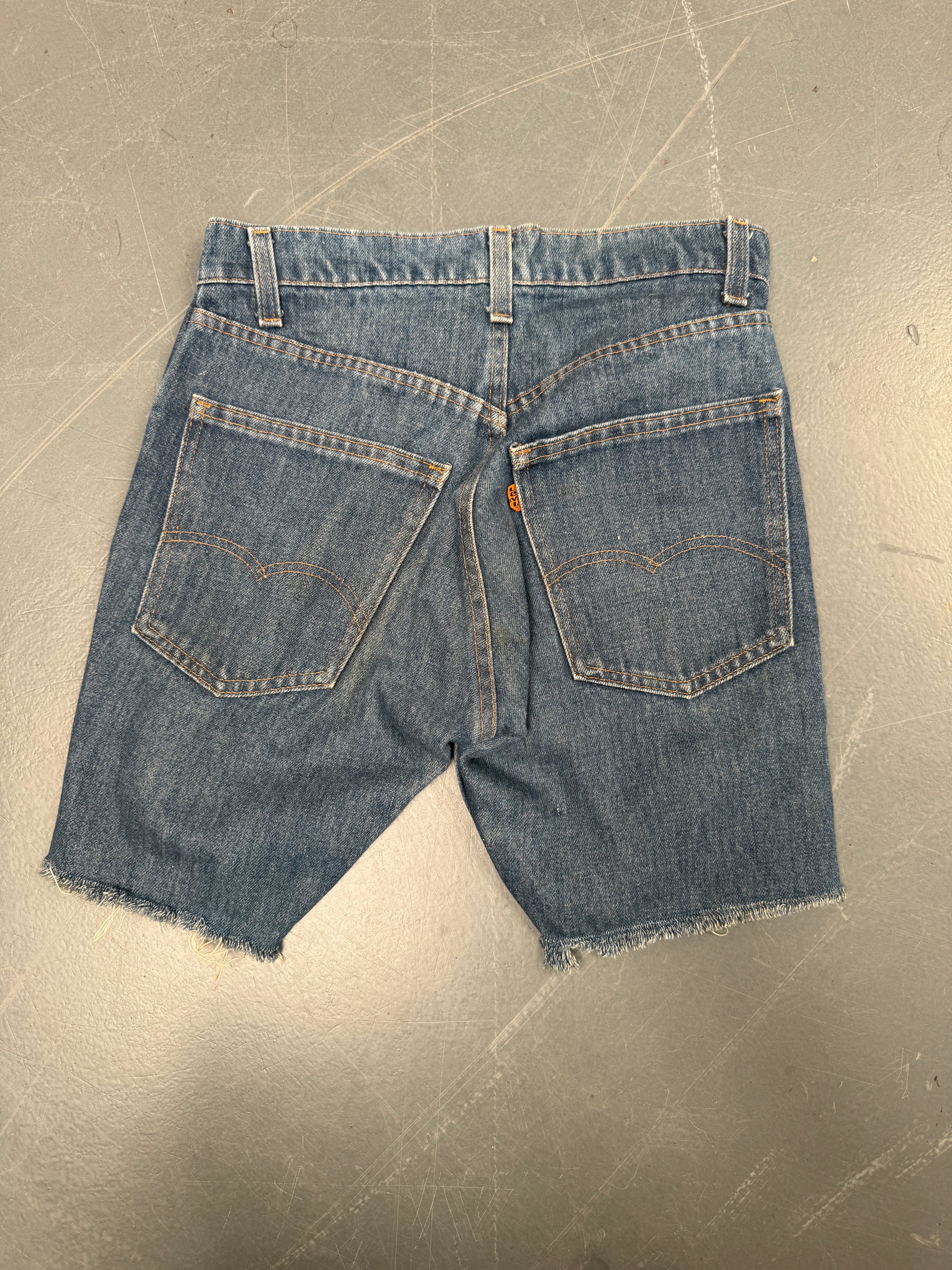 Vintage Ladies Levis Cut Off Denim Shorts - 90s Made - W 28 - SH140