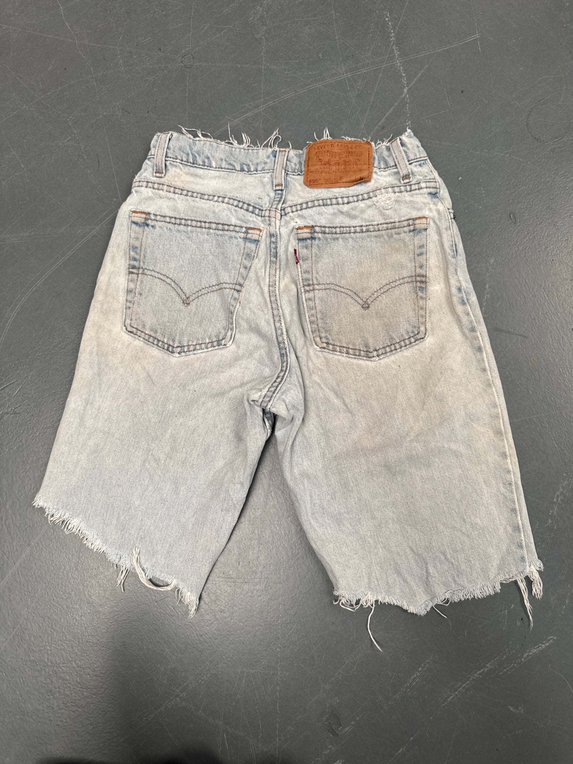 Vintage Ladies Levis Cut Off Denim Shorts - 90s Made - W 26 - SH166