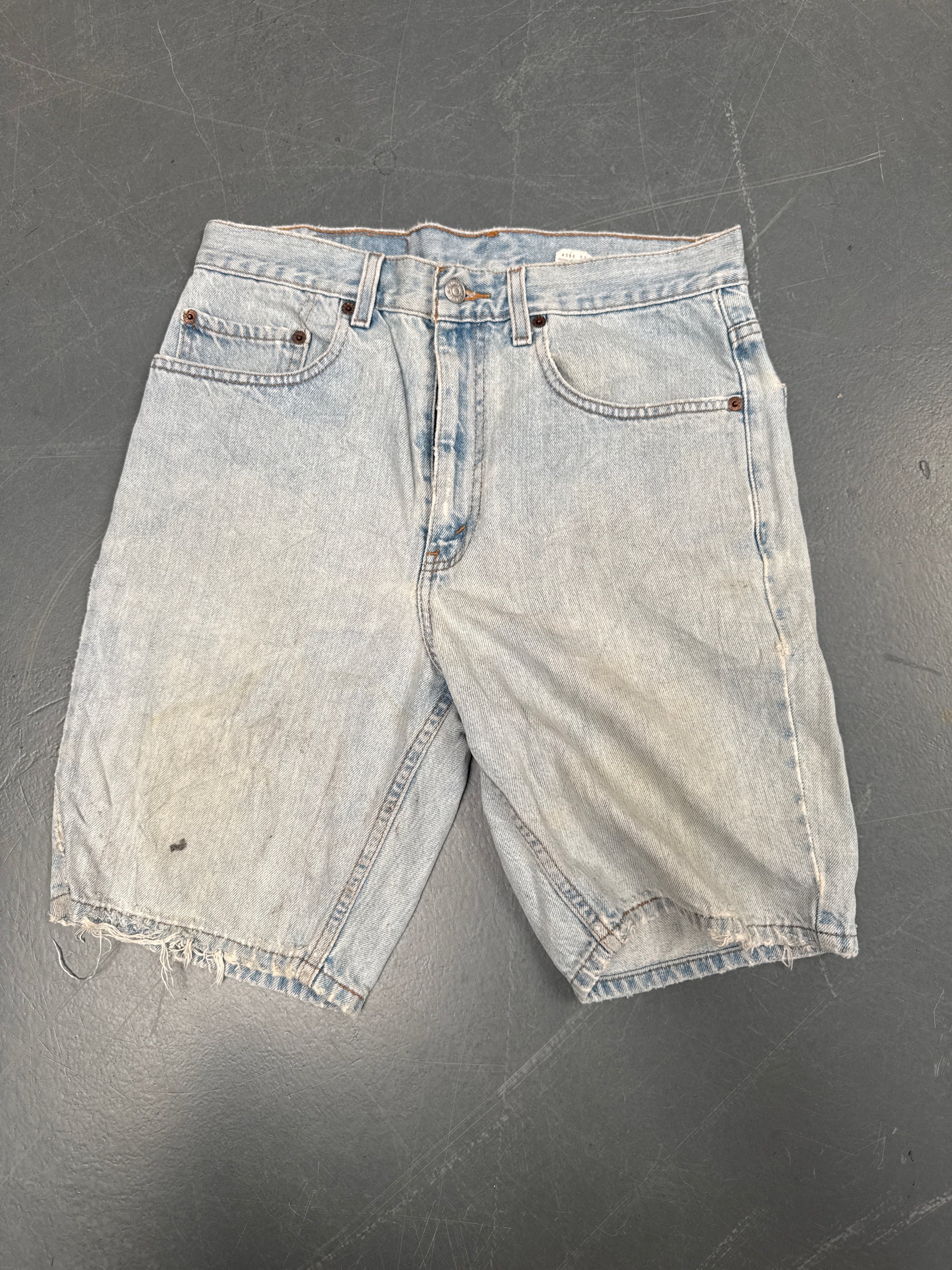 Vintage Ladies Levis Cut Off Denim Shorts - 90s Made - W 30 - SH168