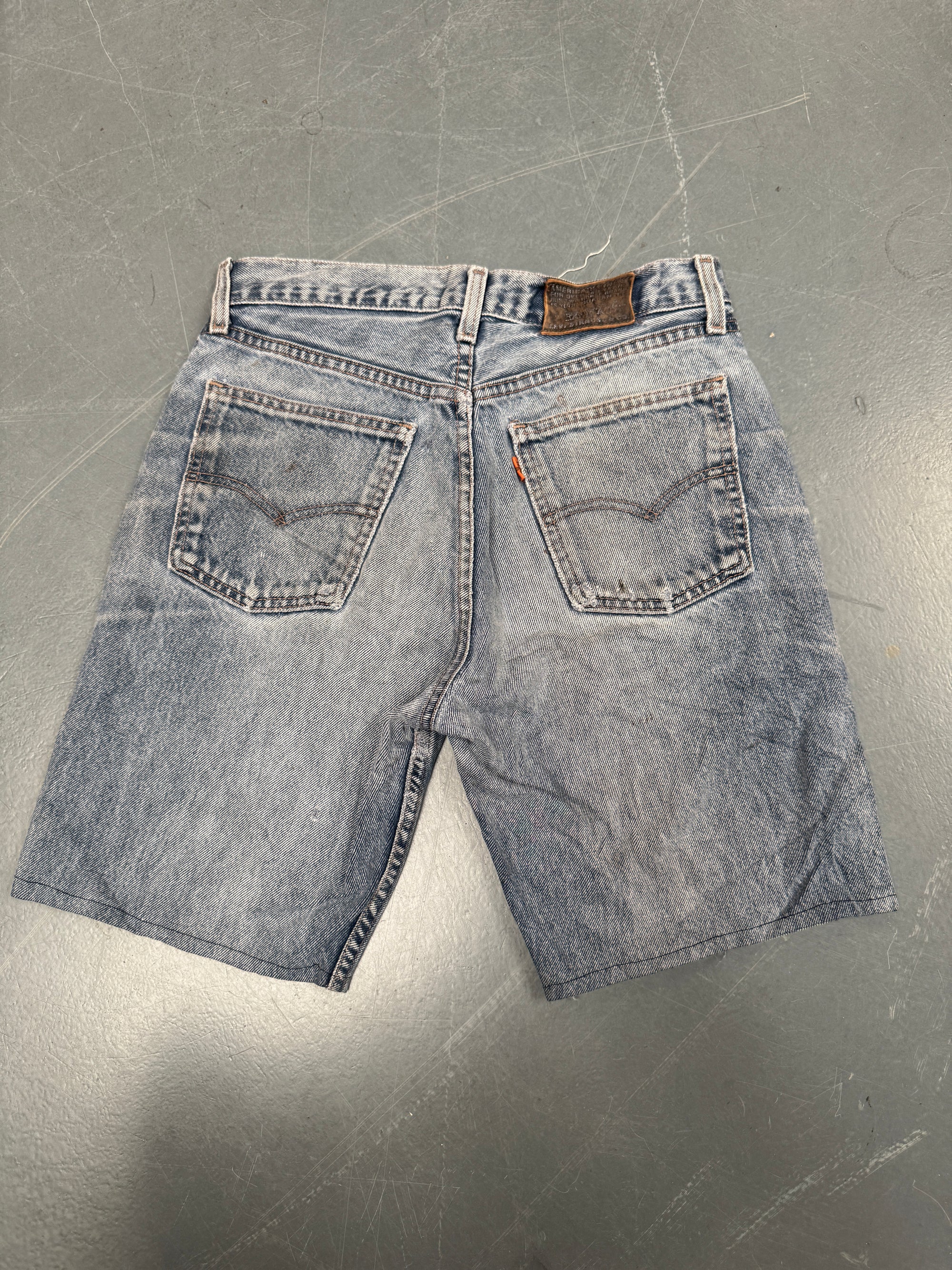 Vintage Ladies Levis Cut Off Denim Shorts - 90s Made - W 28 - SH169
