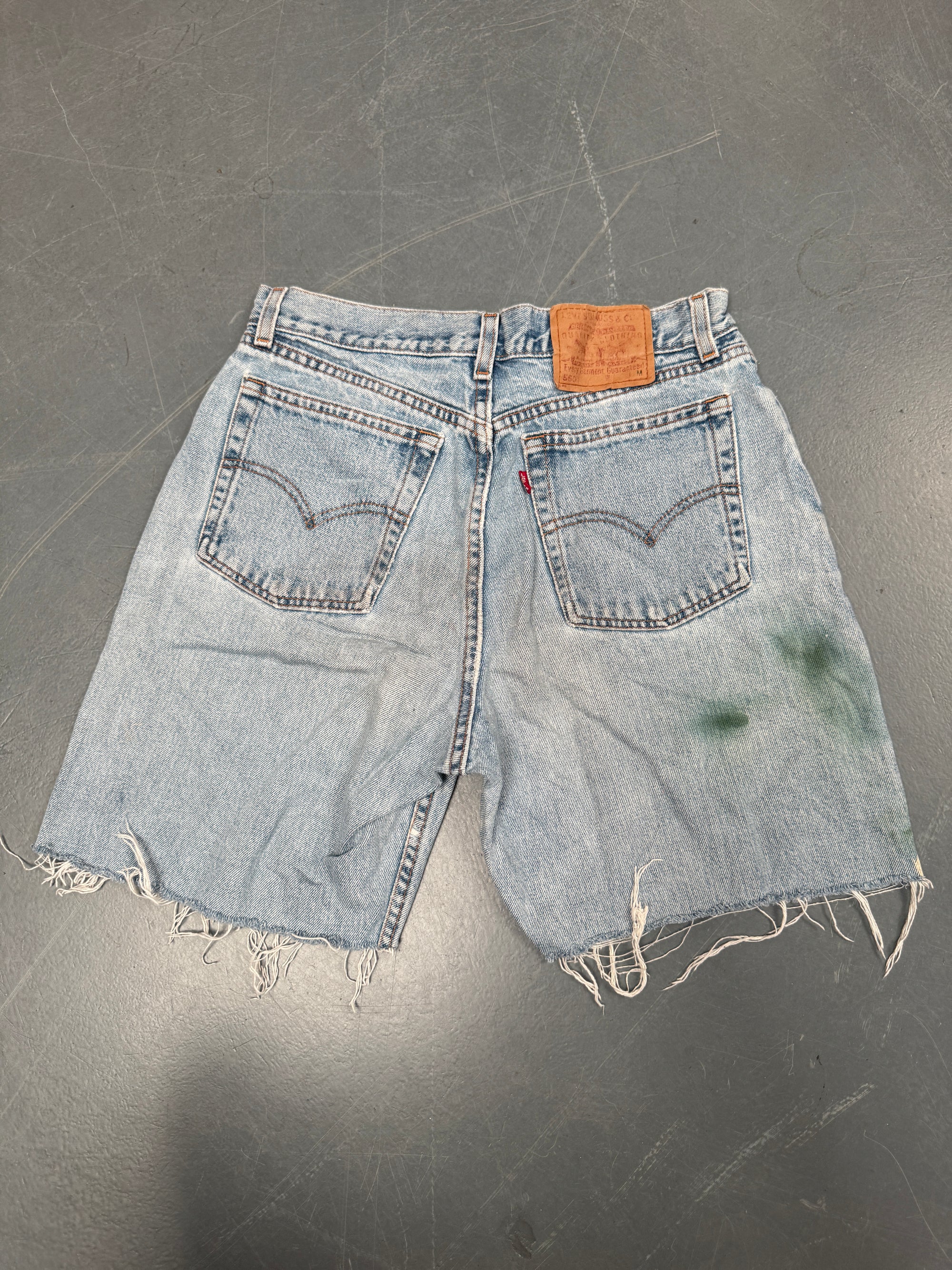 Vintage Ladies Levis Cut Off Denim Shorts - 90s Made - W 29 - SH170
