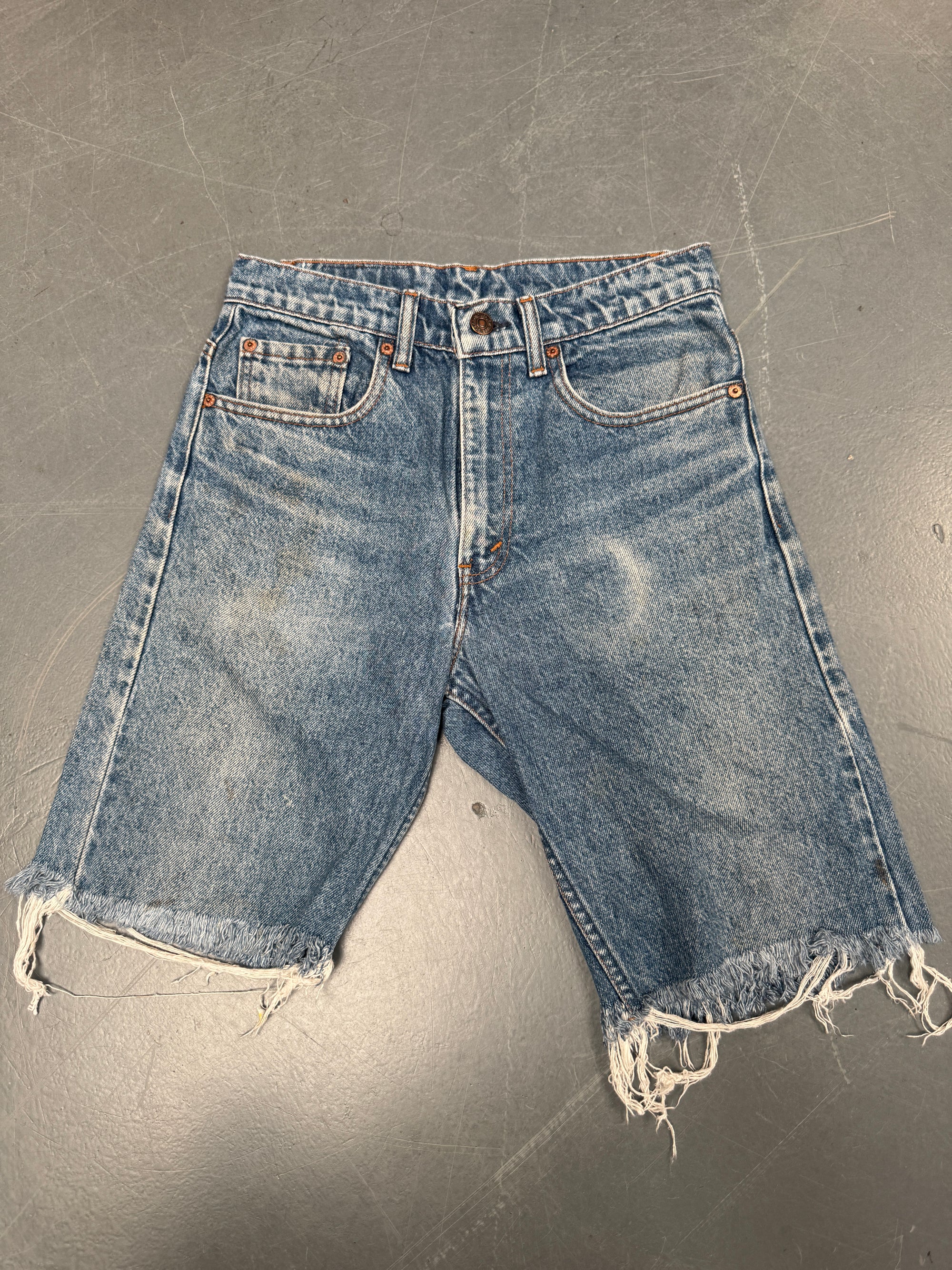 Vintage Ladies Levis Cut Off Denim Shorts - 90s Made - W 27 - SH173