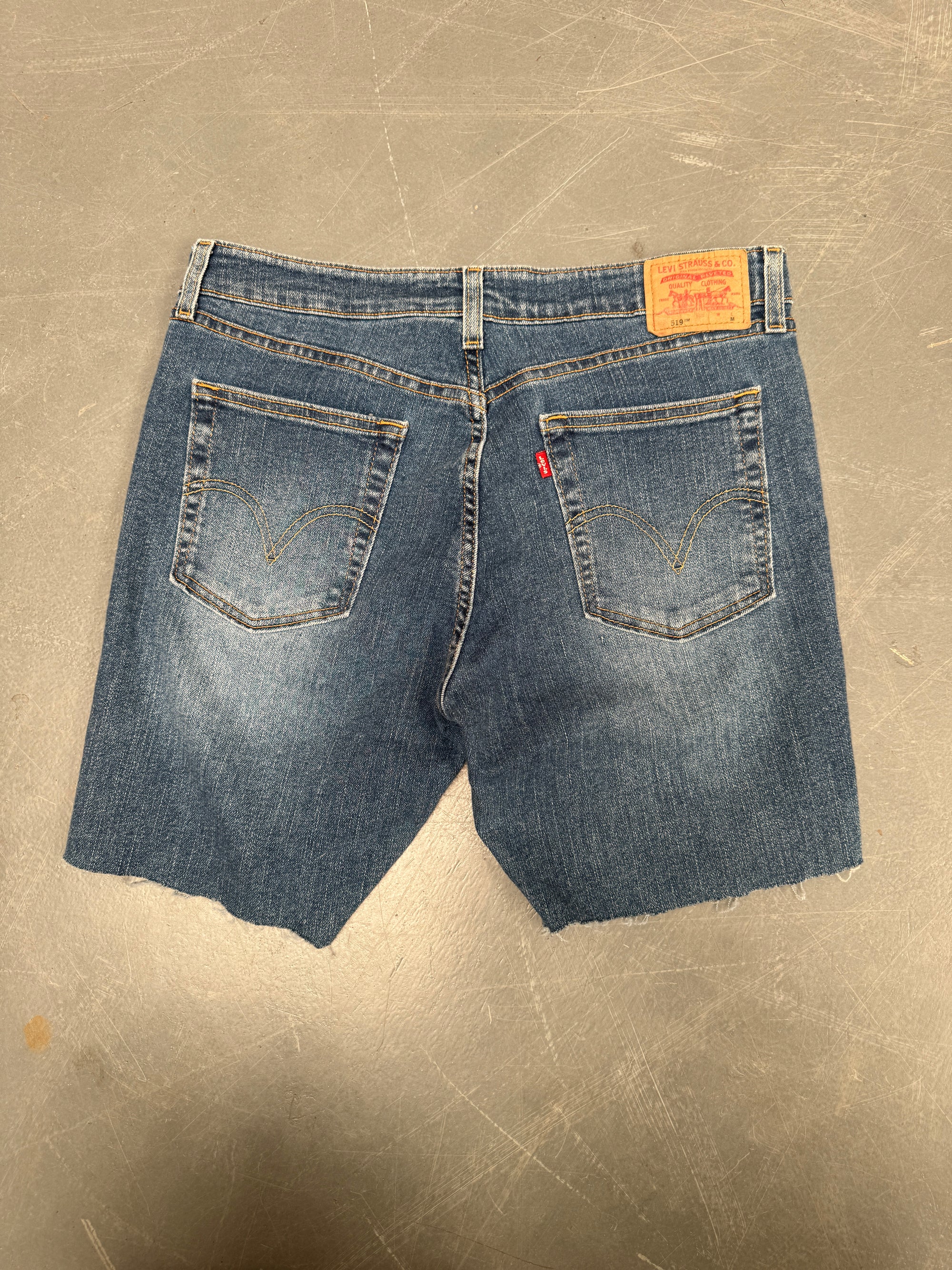 Vintage Ladies Levis Cut Off Denim Shorts - 90s Made - W 33 - SH202