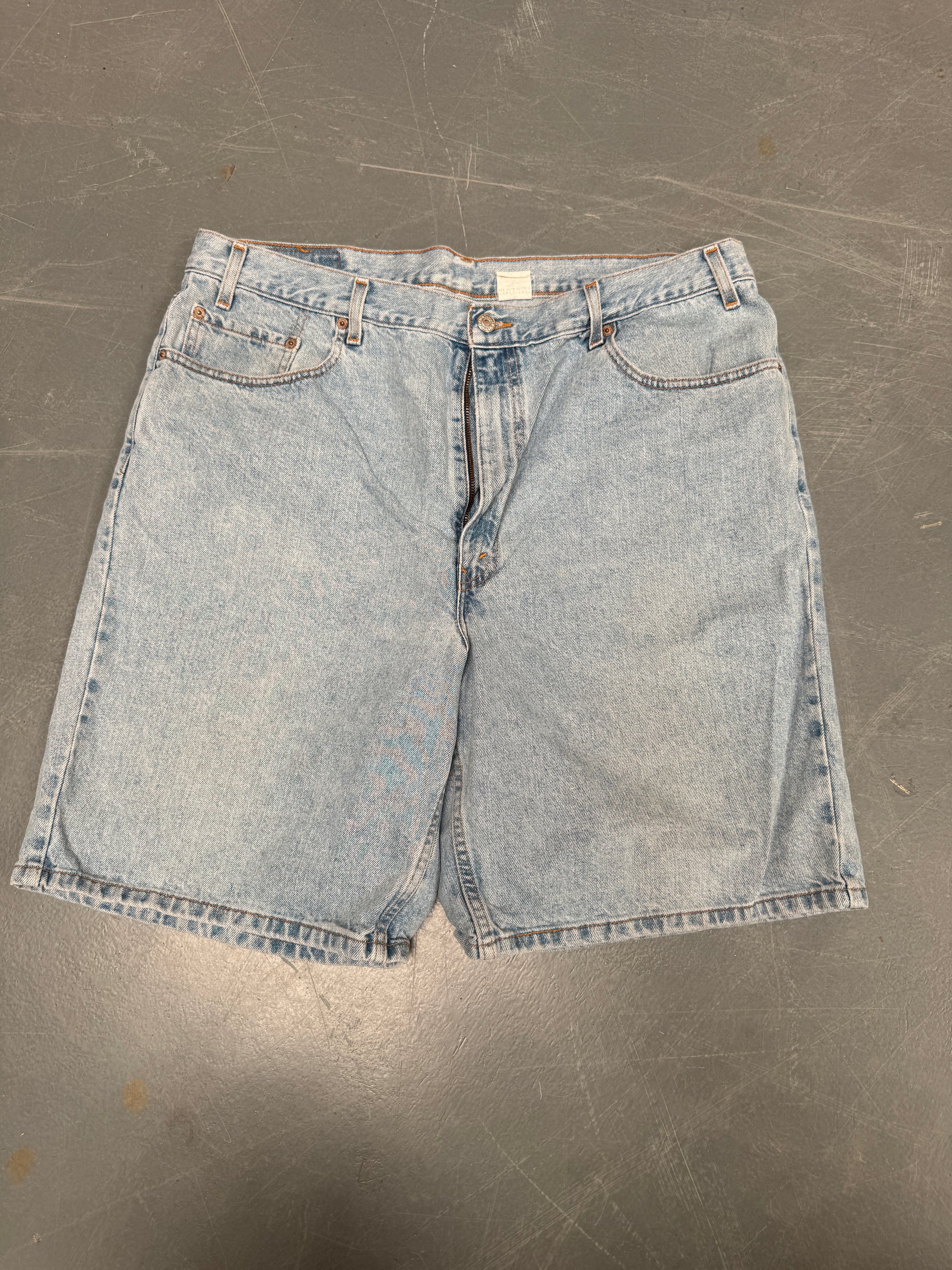 Vintage Ladies Levis Cut Off Denim Shorts - 90s Made - W 38 - SH223