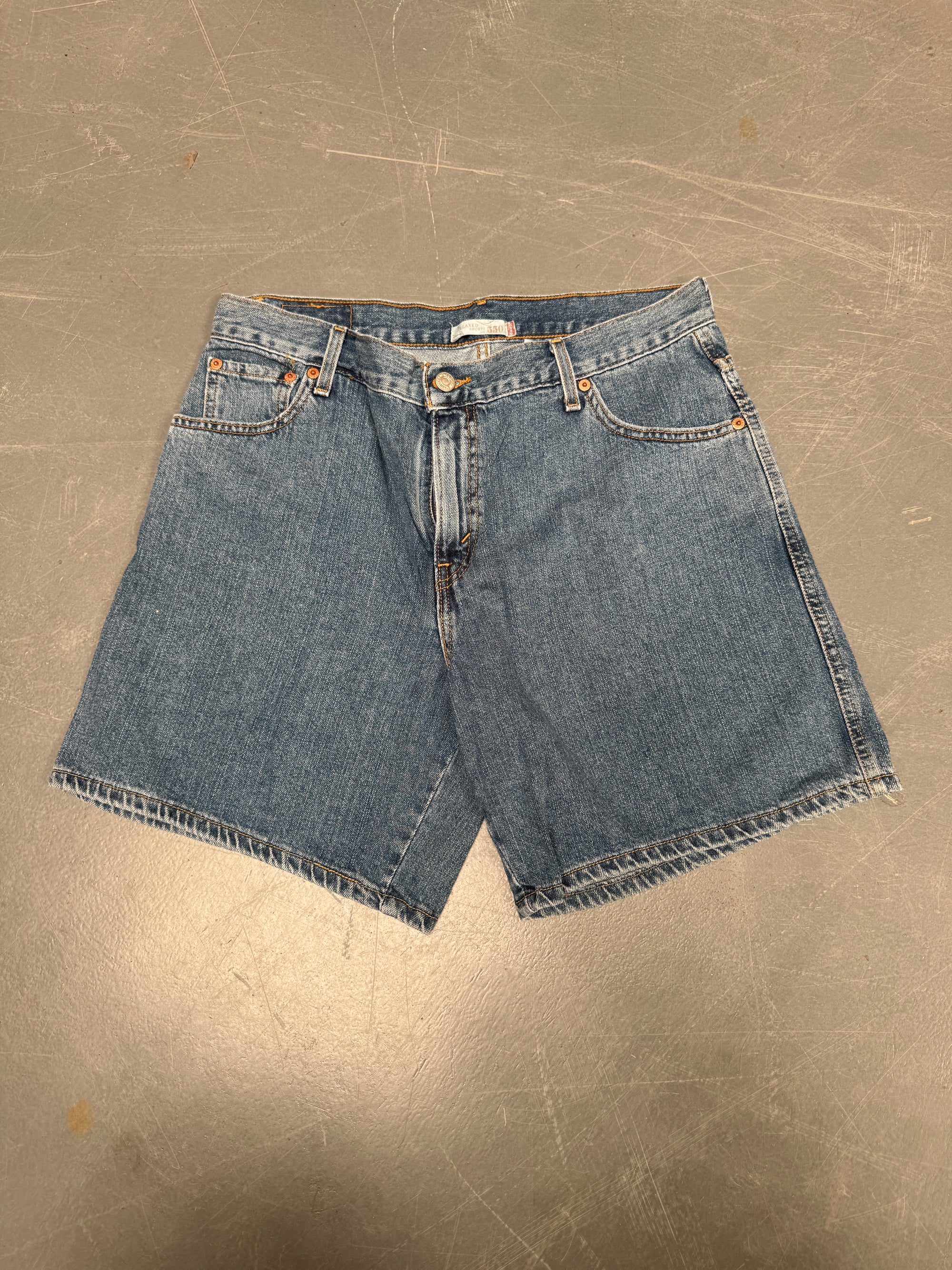 Vintage Ladies Levis Cut Off Denim Shorts - 90s Made - W 32 - SH224