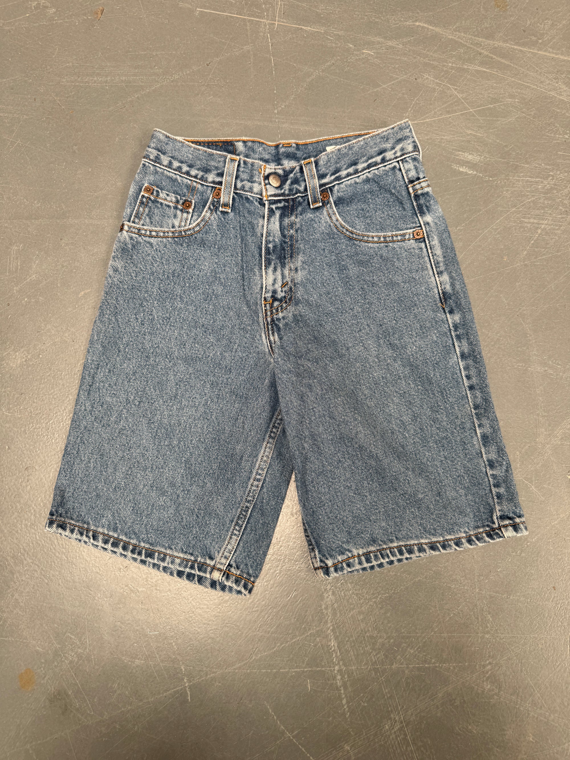 Vintage Ladies Levis Cut Off Denim Shorts - 90s Made - W 24 - SH225