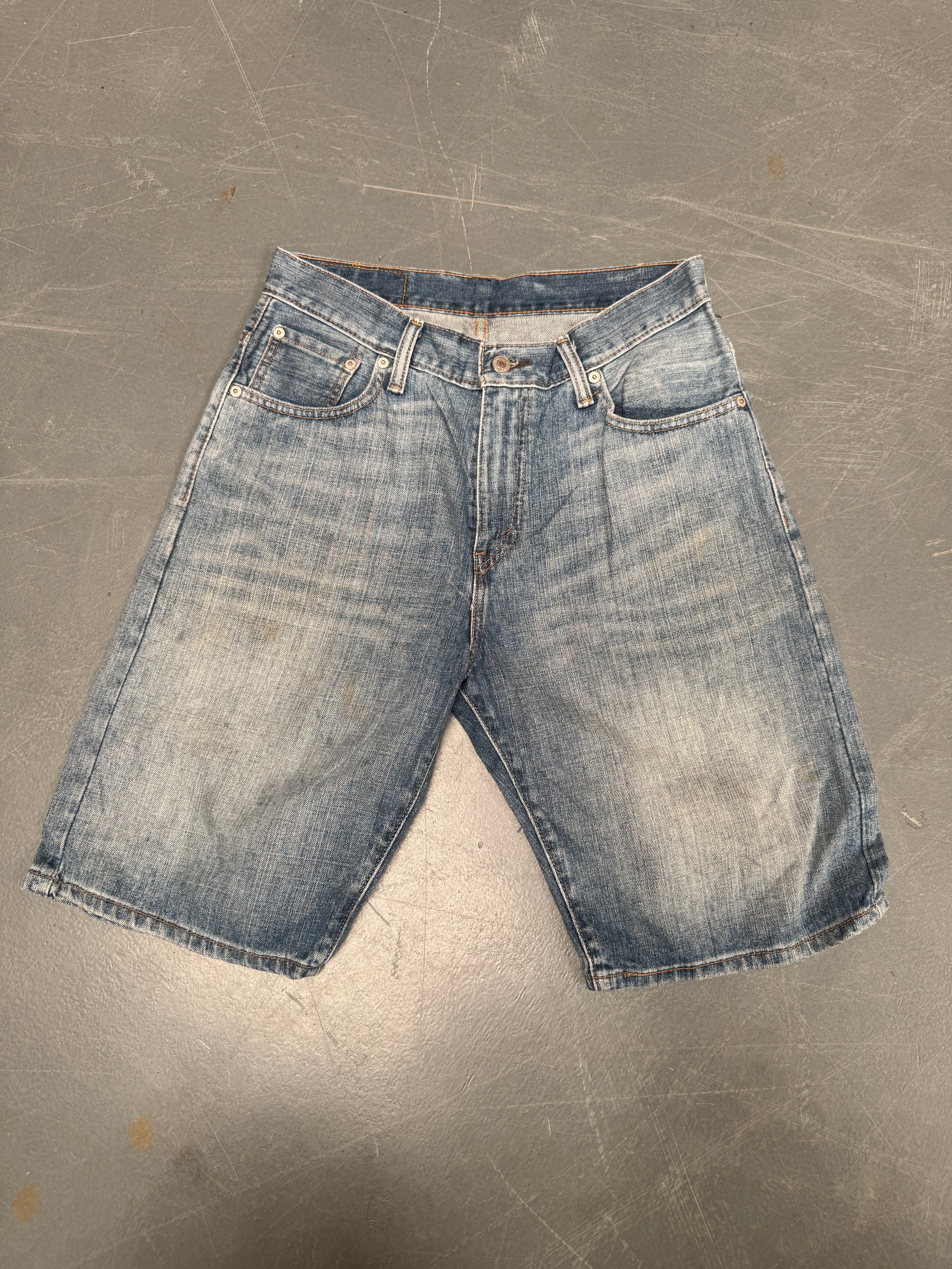 Vintage Ladies Levis Cut Off Denim Shorts - 90s Made - W 29 - SH226