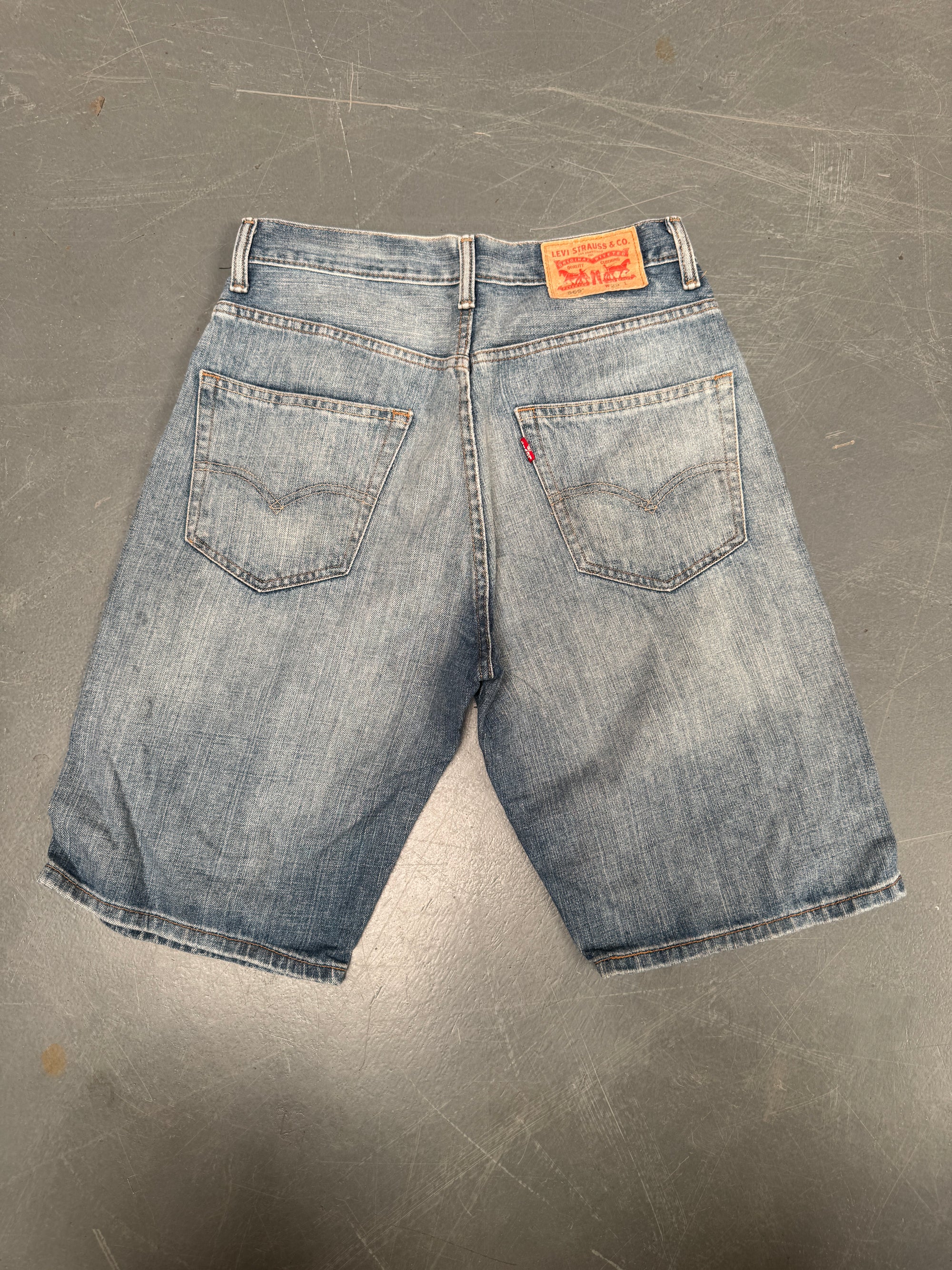 Vintage Ladies Levis Cut Off Denim Shorts - 90s Made - W 29 - SH226