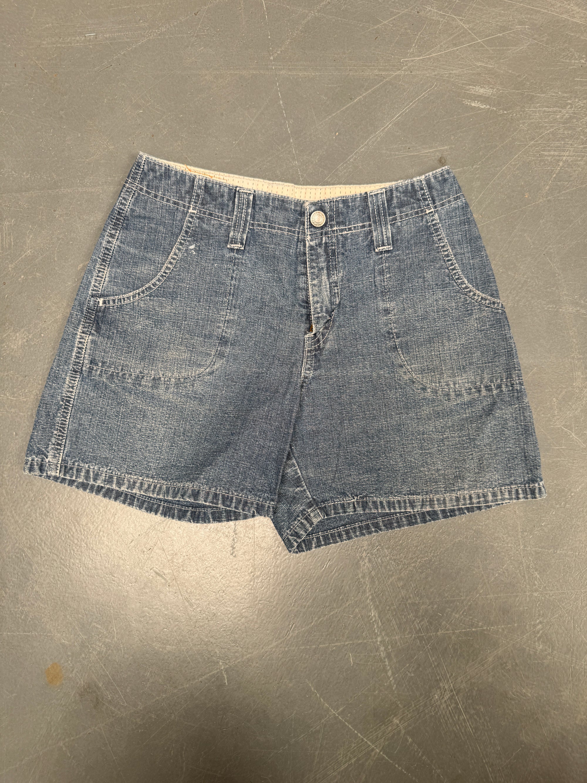 Vintage Ladies Levis Cut Off Denim Shorts - 90s Made - W 27 - SH229