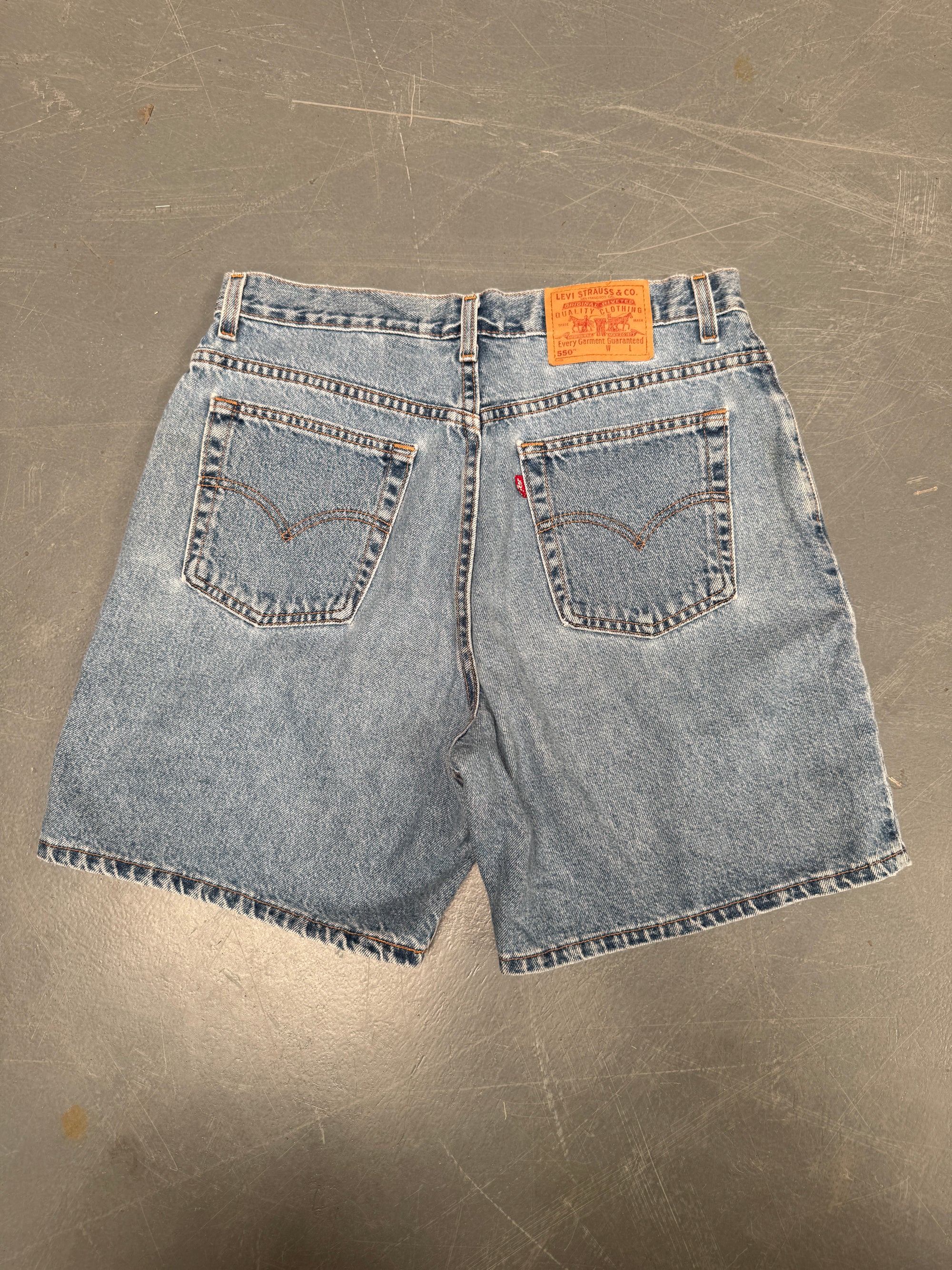 Vintage Ladies Levis Cut Off Denim Shorts - 90s Made - W 32 - SH230