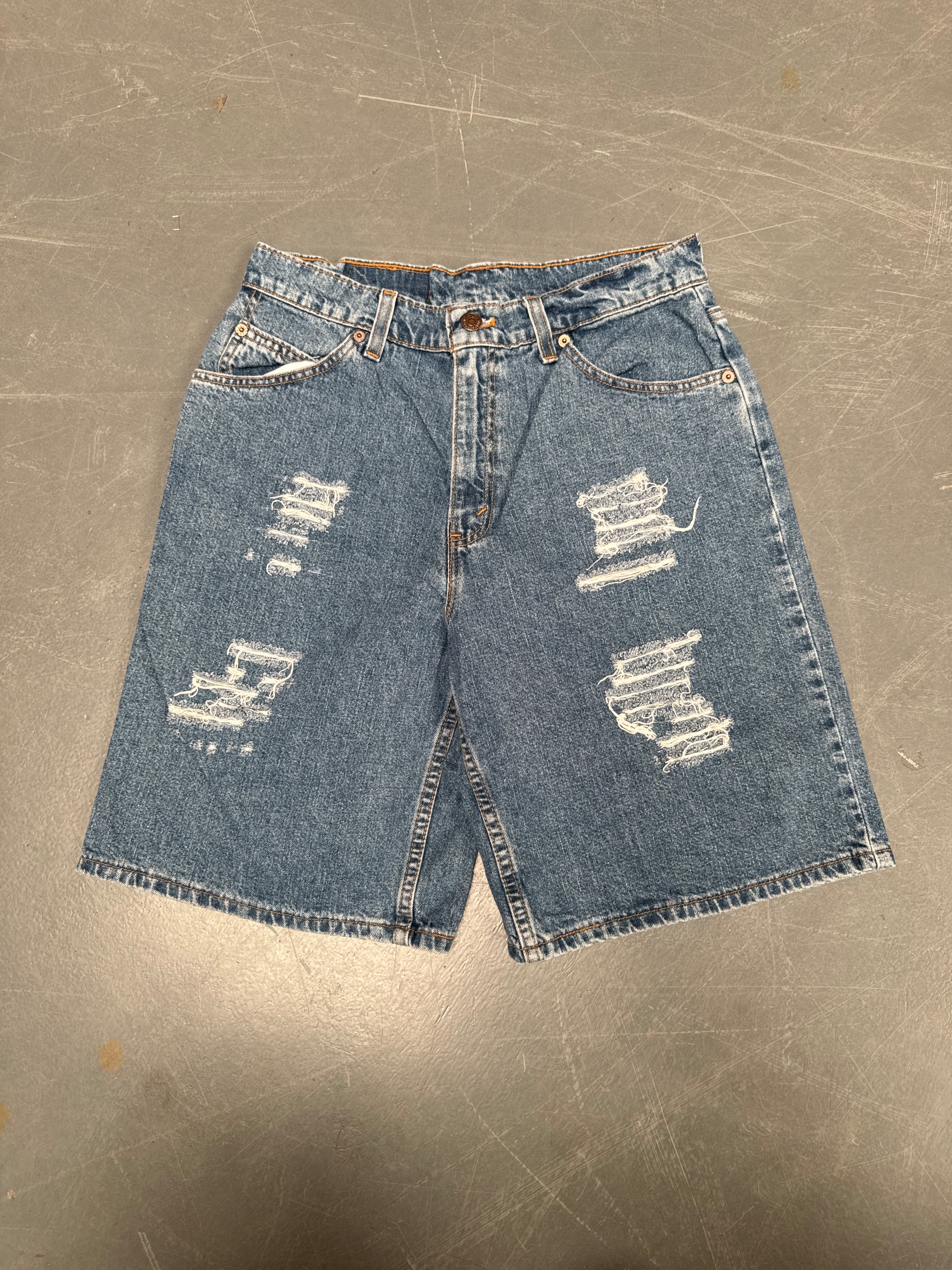 Vintage Ladies Levis Cut Off Denim Shorts - 90s Made - W 28 - SH238
