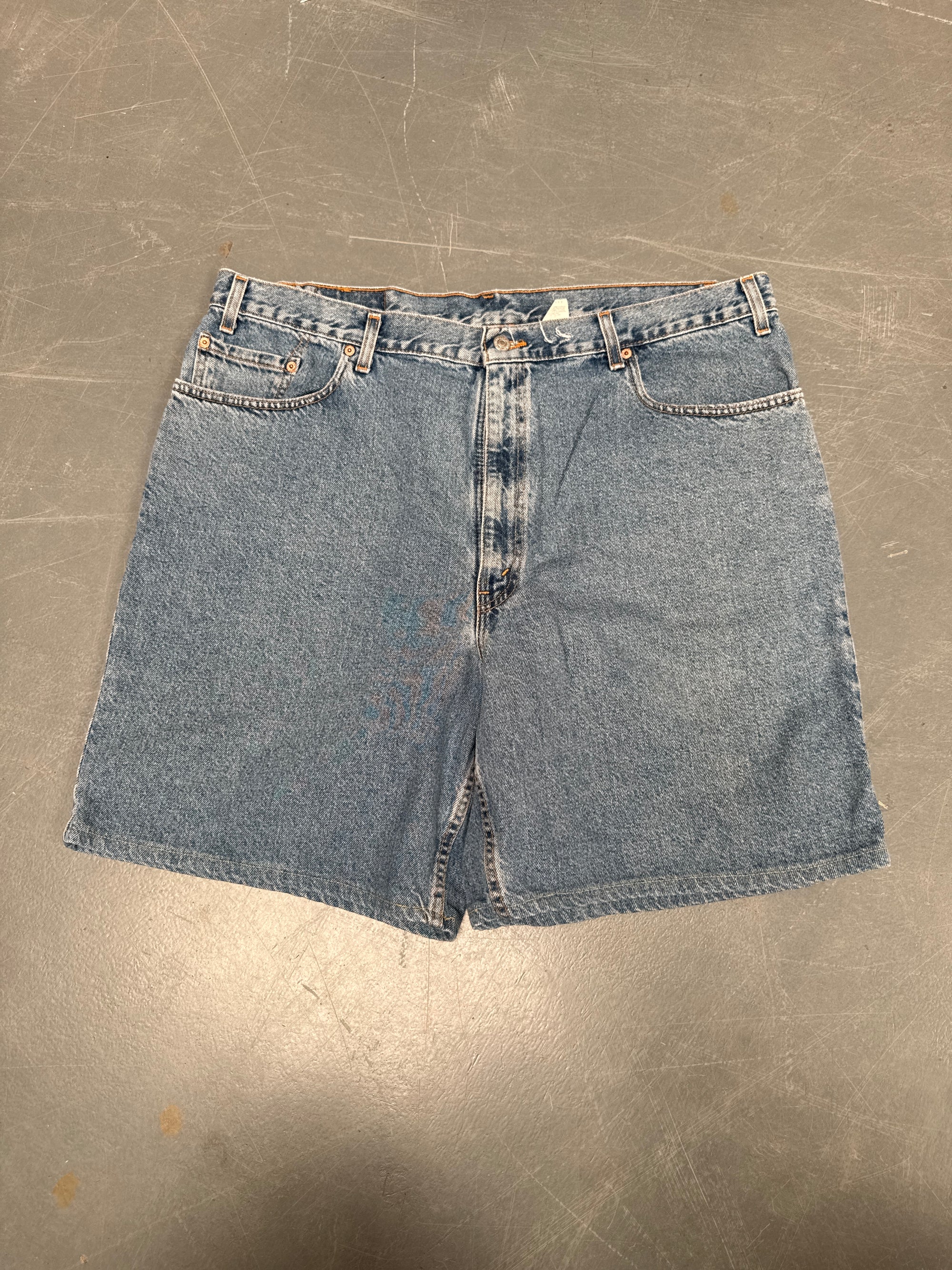 Vintage Ladies Levis Cut Off Denim Shorts - 90s Made - W 41 - SH239