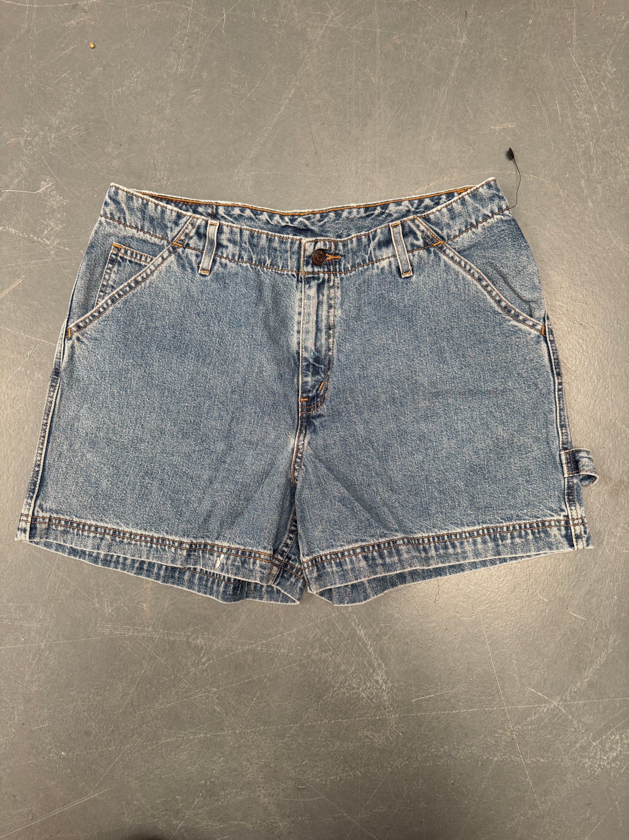 Vintage Ladies Levis Cut Off Denim Shorts - 90s Made - W 34 - SH244