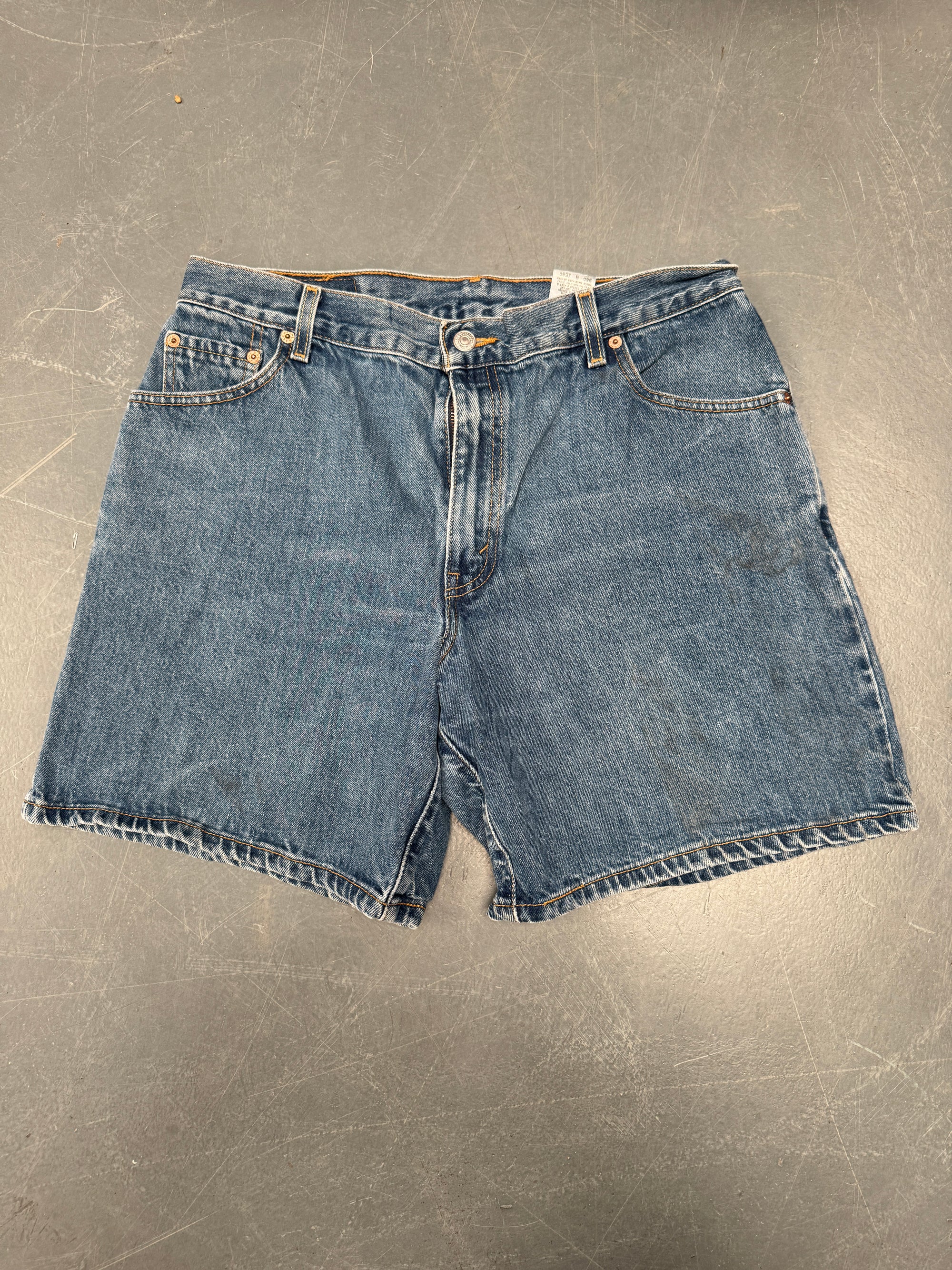 Vintage Ladies Levis Cut Off Denim Shorts - 90s Made - W 32 - SH247
