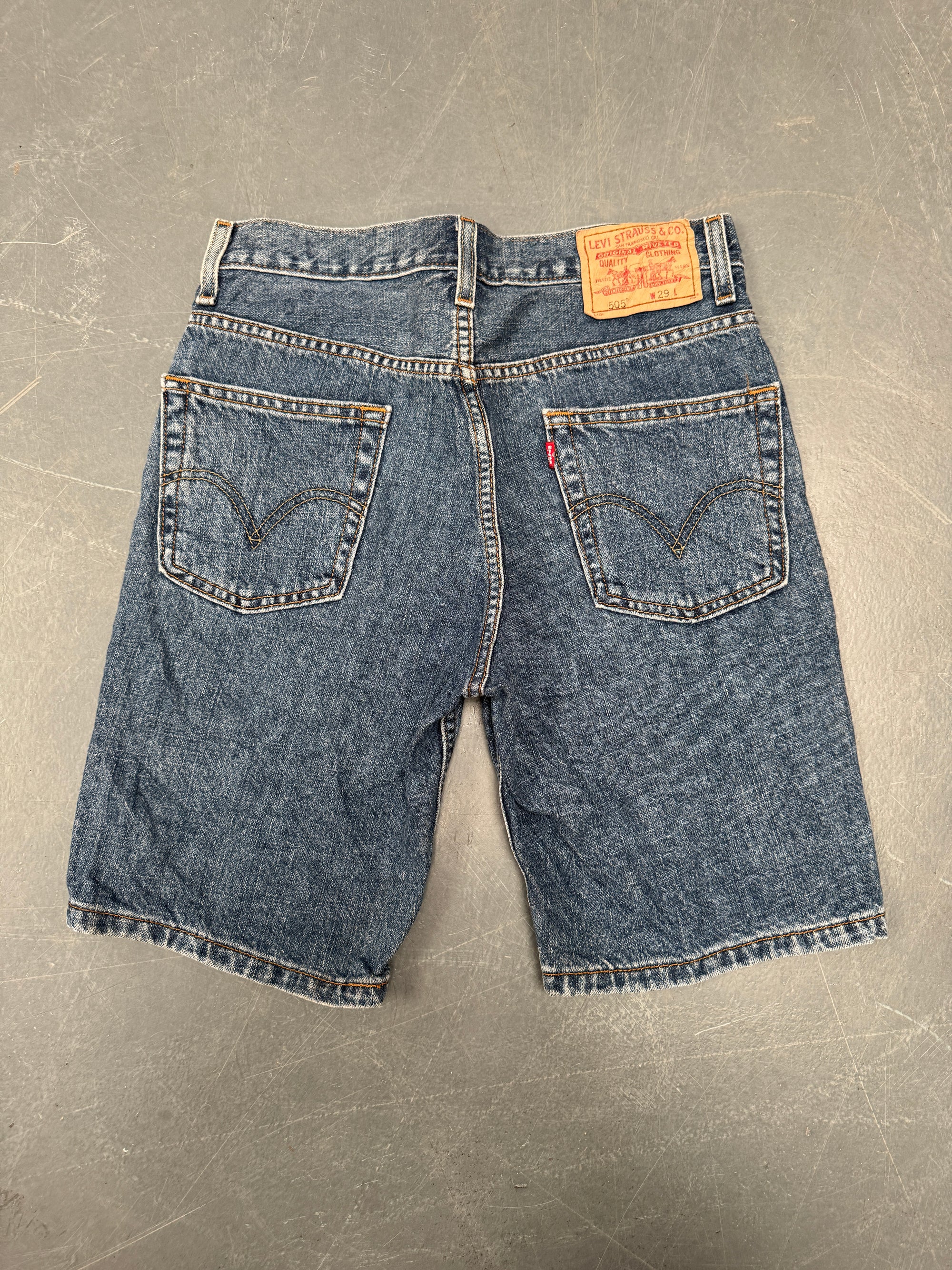 Vintage Ladies Levis Cut Off Denim Shorts - 90s Made - W 29 - SH259