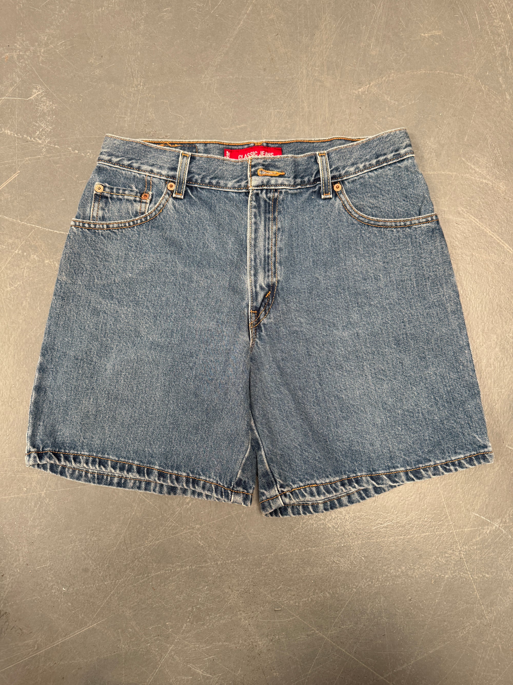 Vintage Ladies Levis Cut Off Denim Shorts - 90s Made - W 31 - SH264