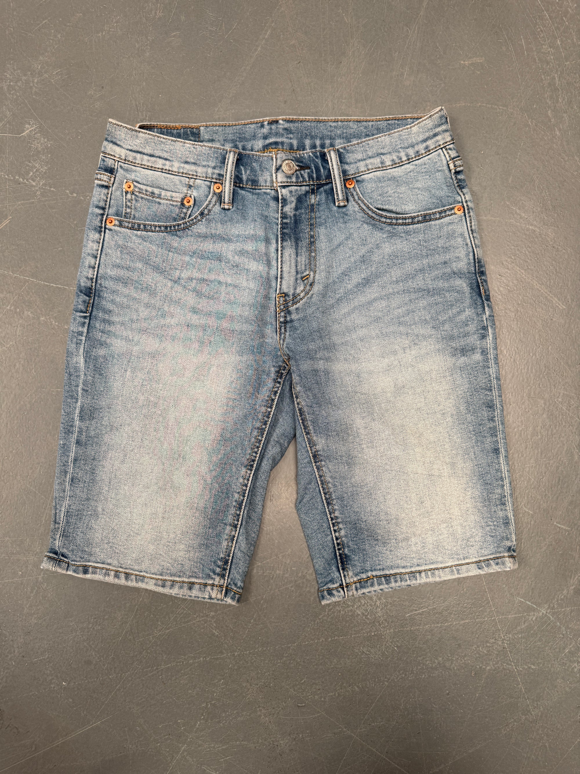 Vintage Ladies Levis Cut Off Denim Shorts - 90s Made - W 29 - SH269