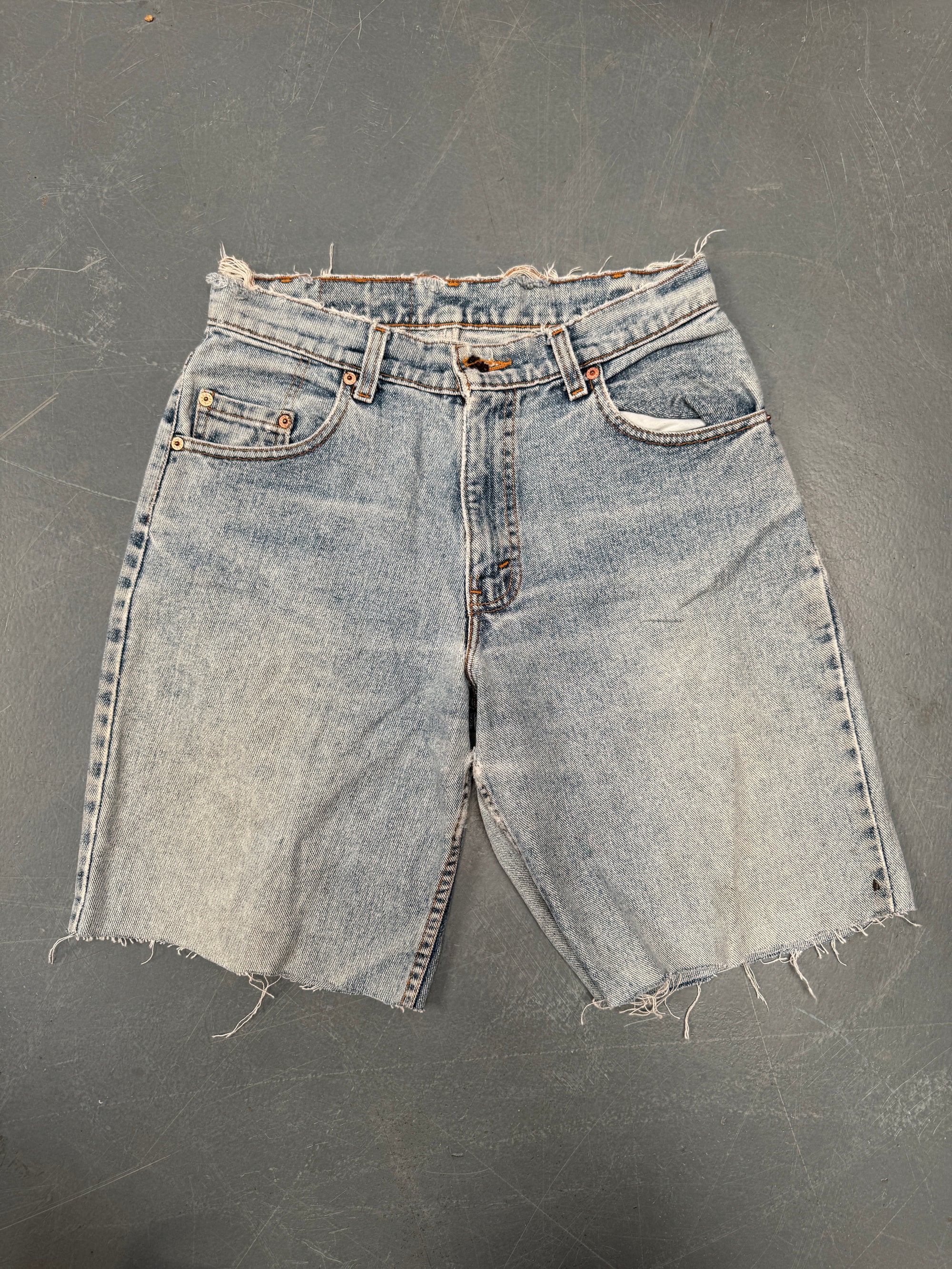 Vintage Ladies Levis Cut Off Denim Shorts - 90s Made - W 28 - SH274