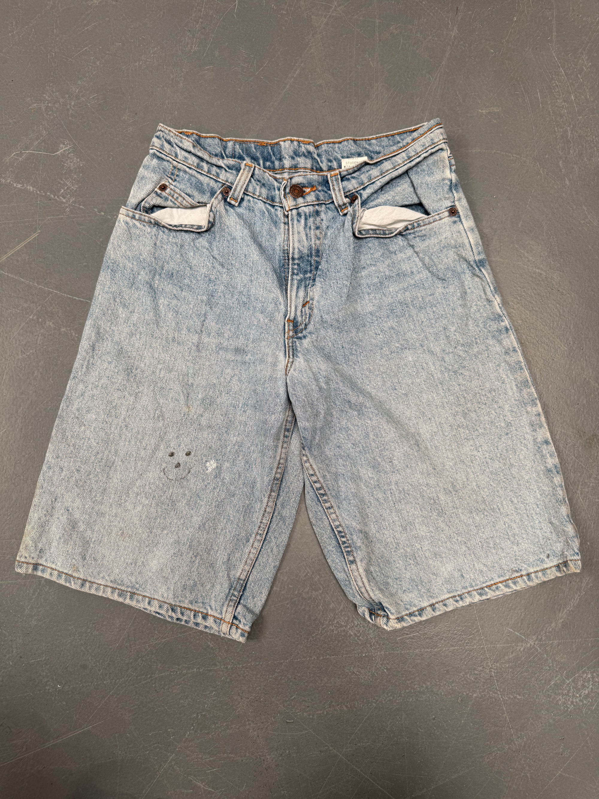 Vintage Ladies Levis Cut Off Denim Shorts - 90s Made - W 27 - SH275