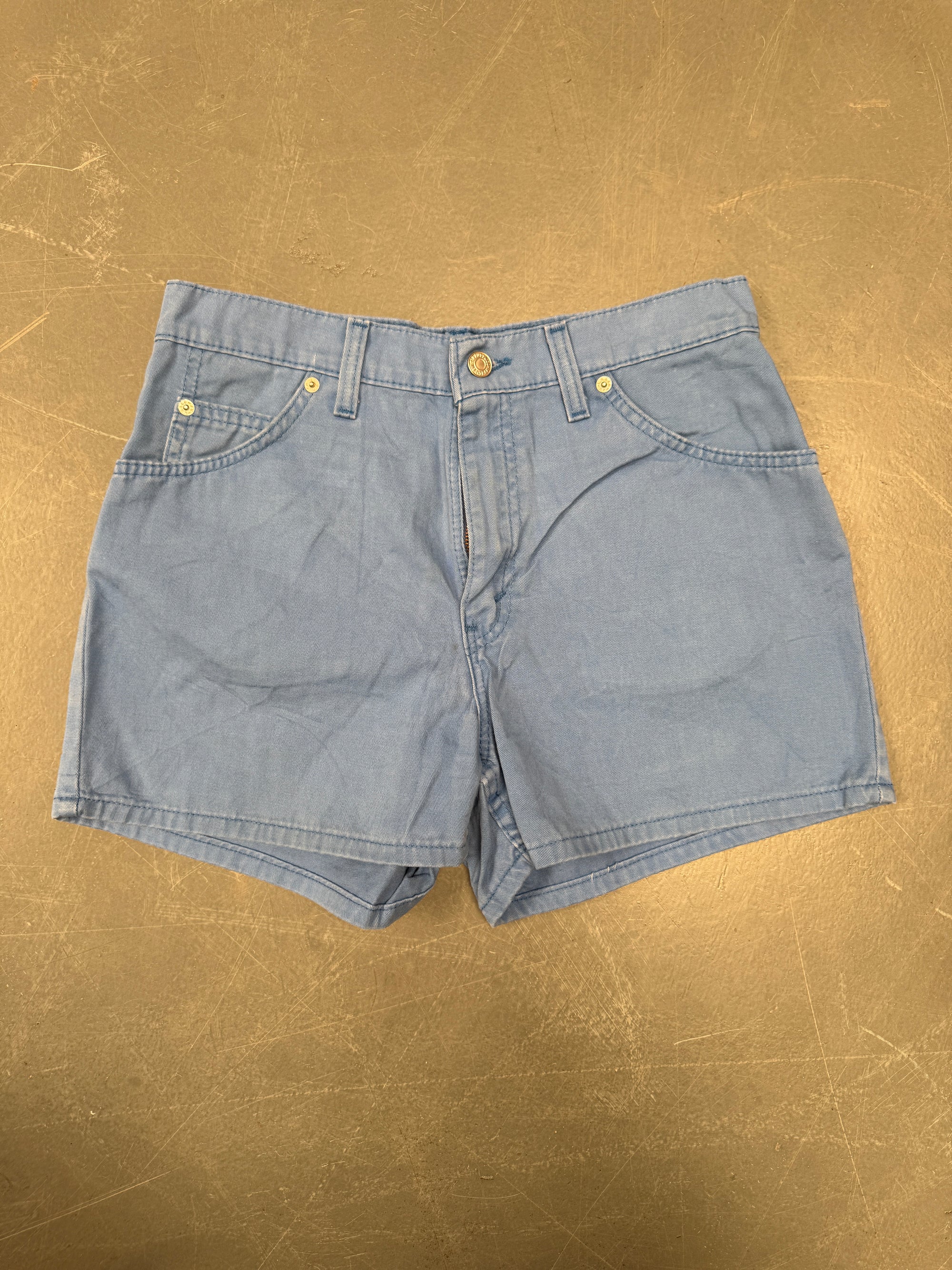 Vintage Ladies Levis Cut Off Denim Shorts - 90s Made - W 30 - SH285