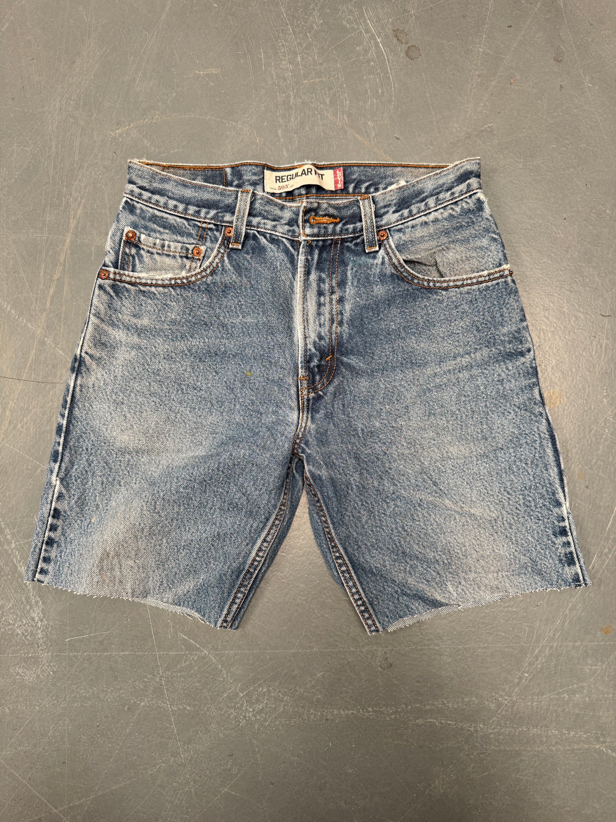 Vintage Ladies Levis Cut Off Denim Shorts - 90s Made - W 29 - SH307