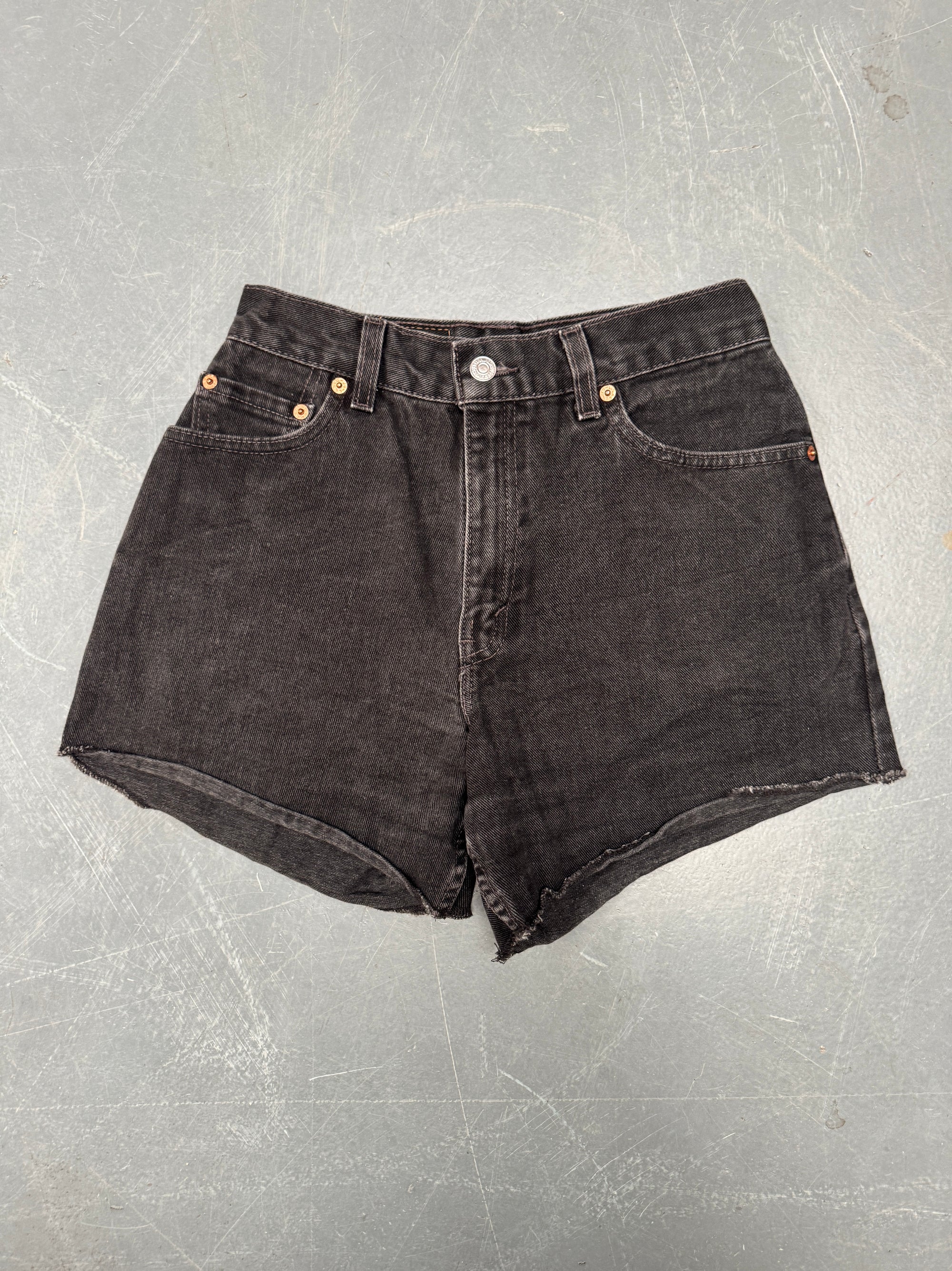 Vintage Ladies Levis Cut Off Denim Shorts - 90s Made - W 25 - SH363