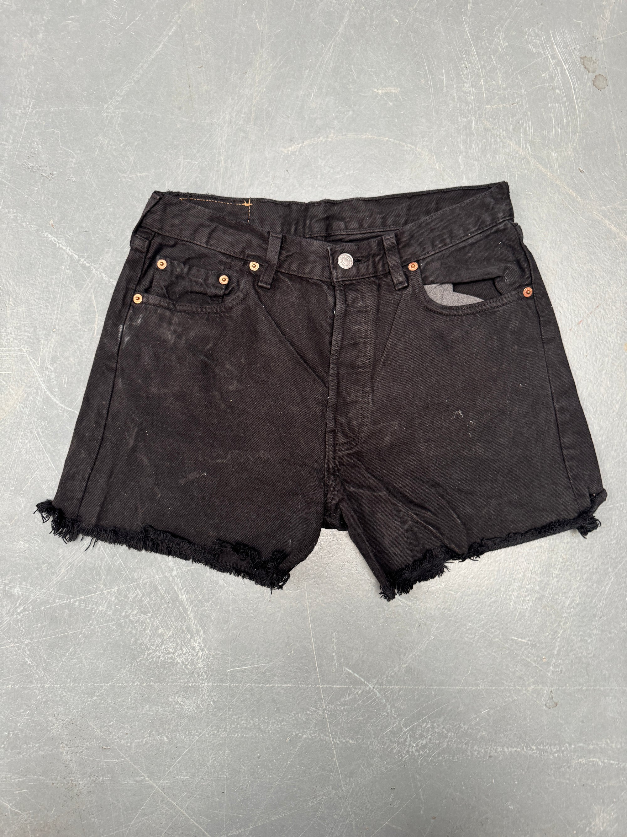 Vintage Ladies Levis Cut Off Denim Shorts - 90s Made - W 29 - SH365
