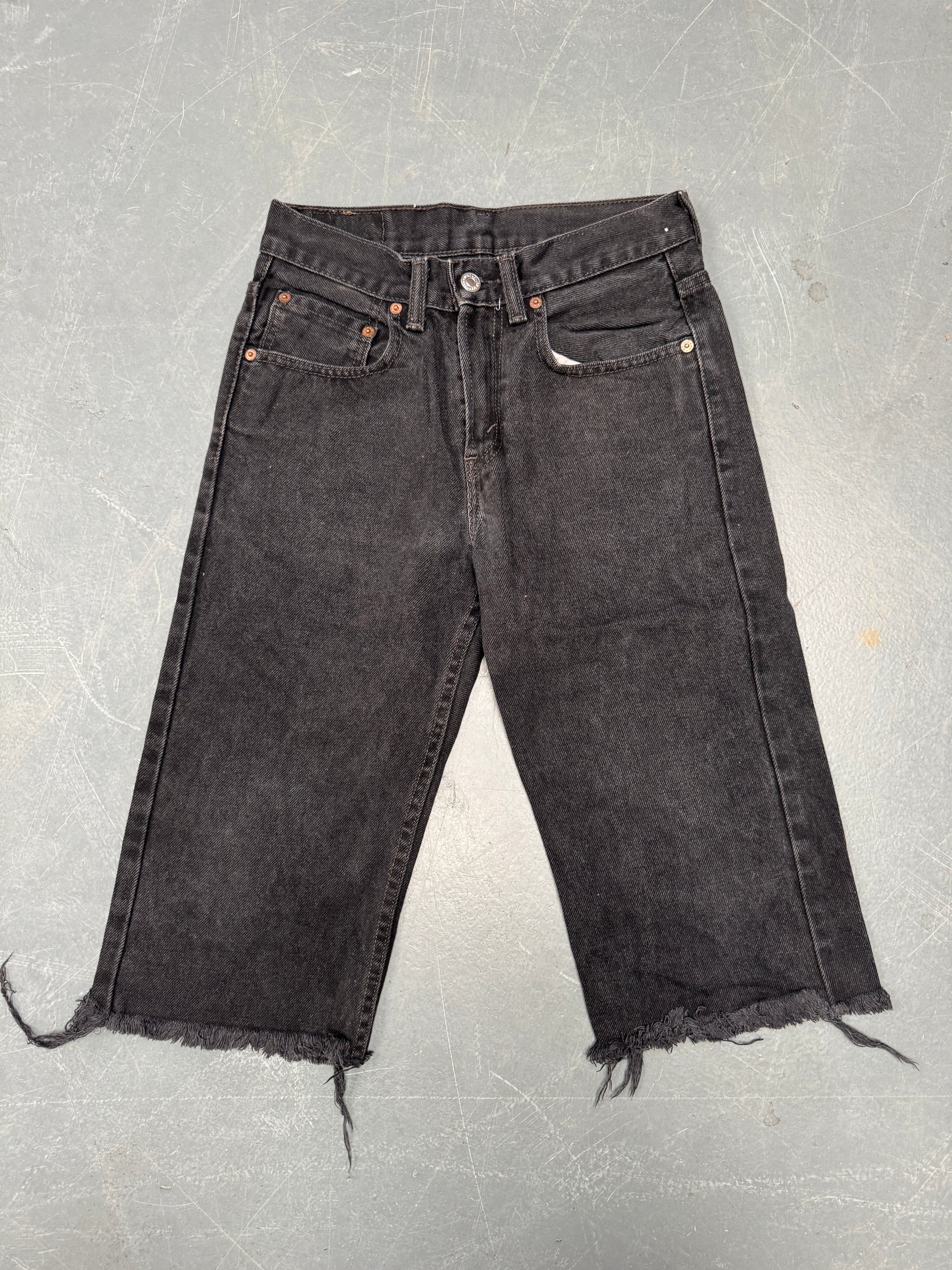 Vintage Ladies Levis Cut Off Denim Shorts - 90s Made - W 27 - SH369