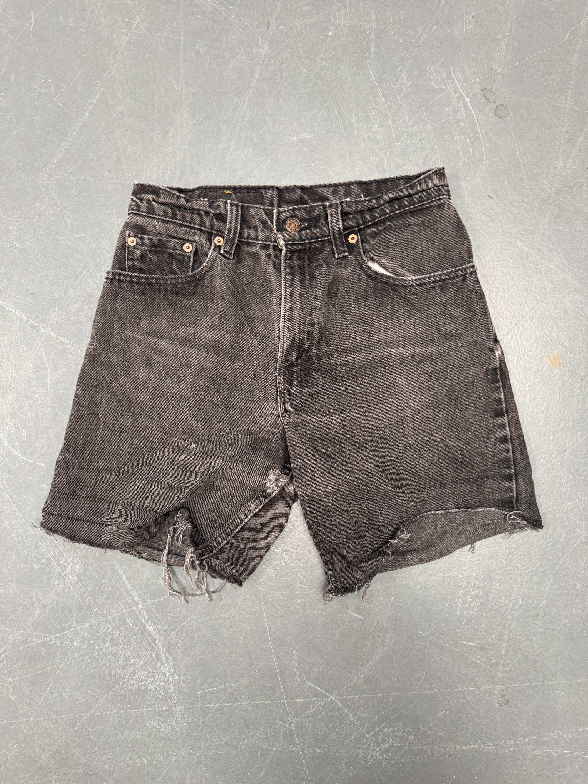 Vintage Ladies Levis Cut Off Denim Shorts - 90s Made - W 27 - SH373