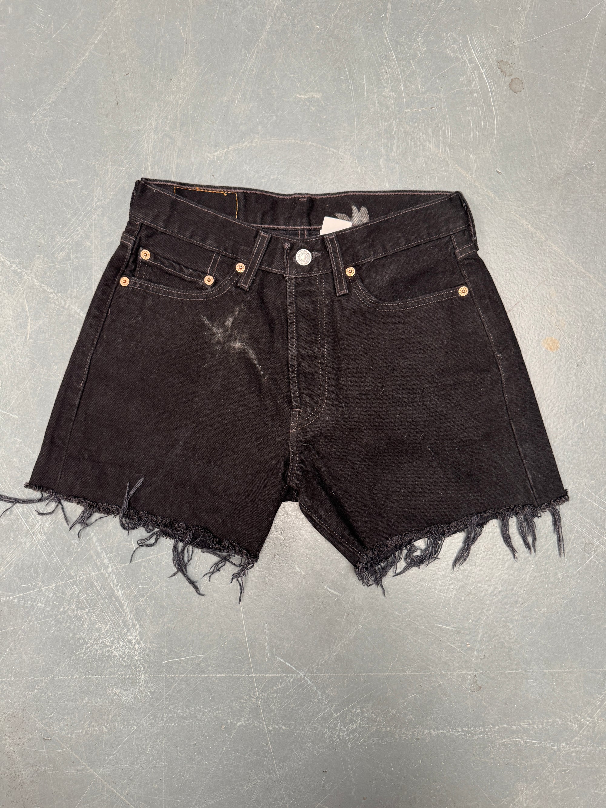 Vintage Ladies Levis Cut Off Denim Shorts - 90s Made - W 26 - SH375