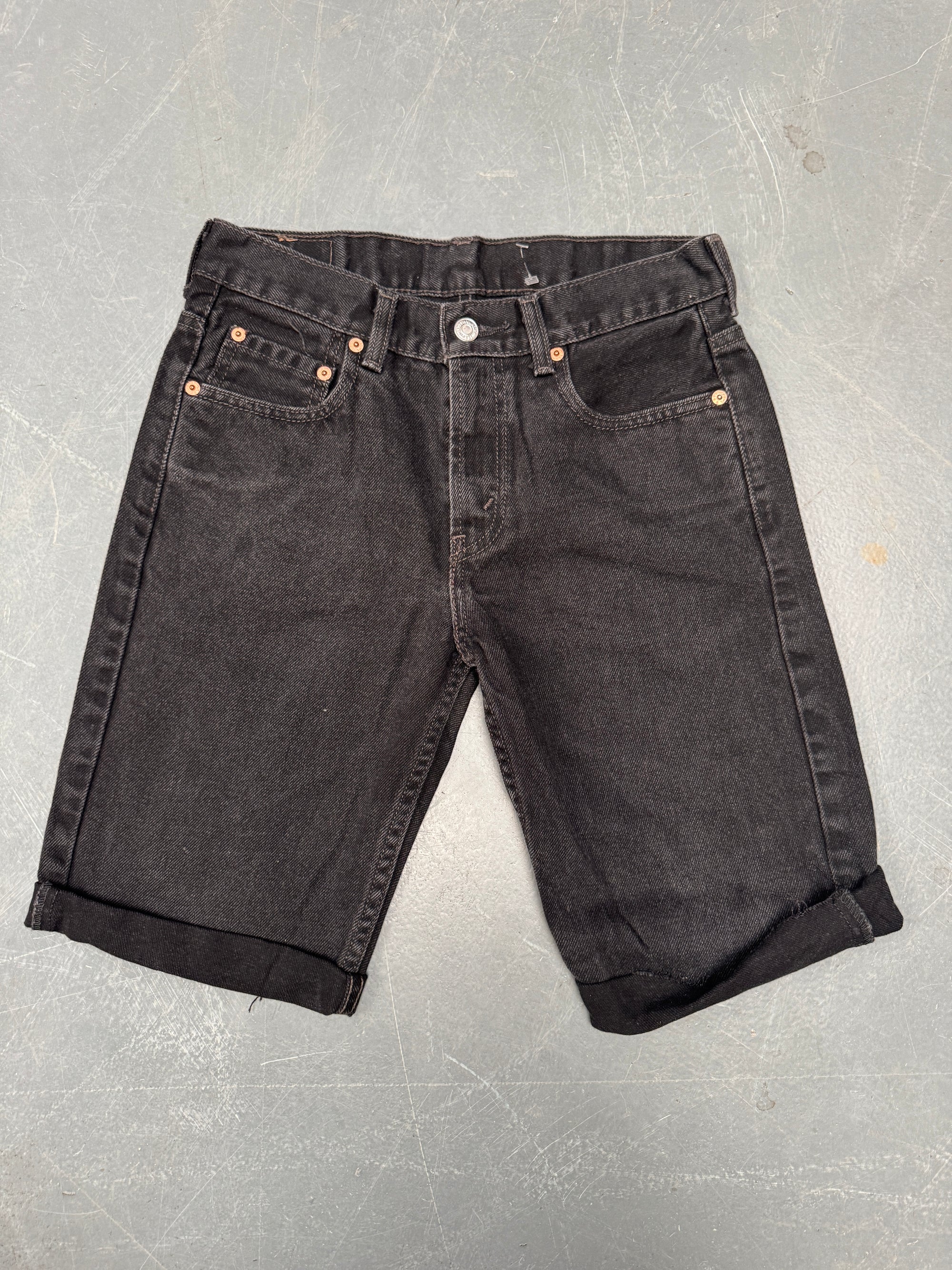 Vintage Ladies Levis Cut Off Denim Shorts - 90s Made - W 28 - SH377