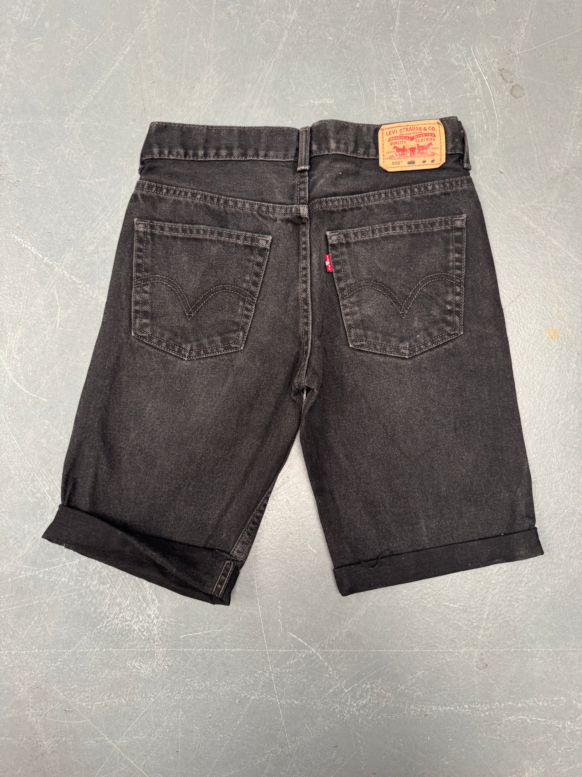 Vintage Ladies Levis Cut Off Denim Shorts - 90s Made - W 28 - SH377