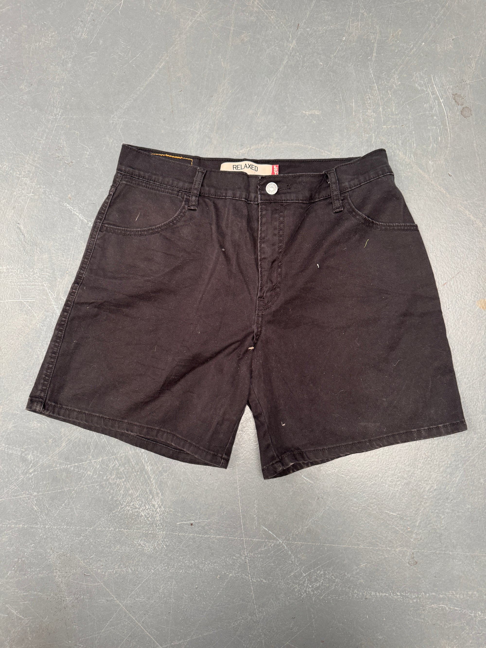 Vintage Ladies Levis Cut Off Denim Shorts - 90s Made - W 30 - SH380