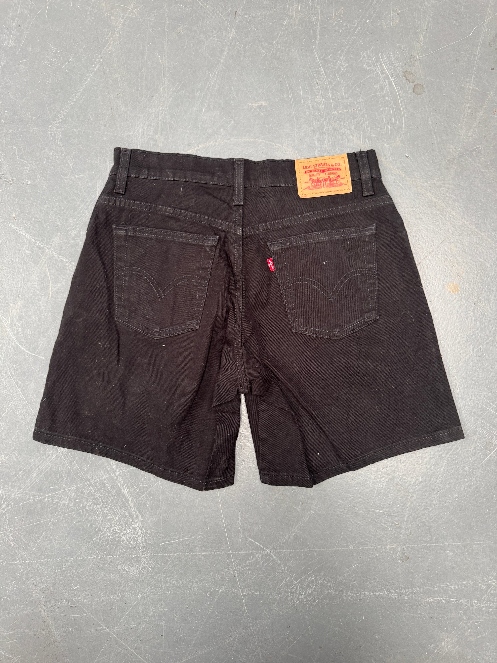Vintage Ladies Levis Cut Off Denim Shorts - 90s Made - W 28 - SH384
