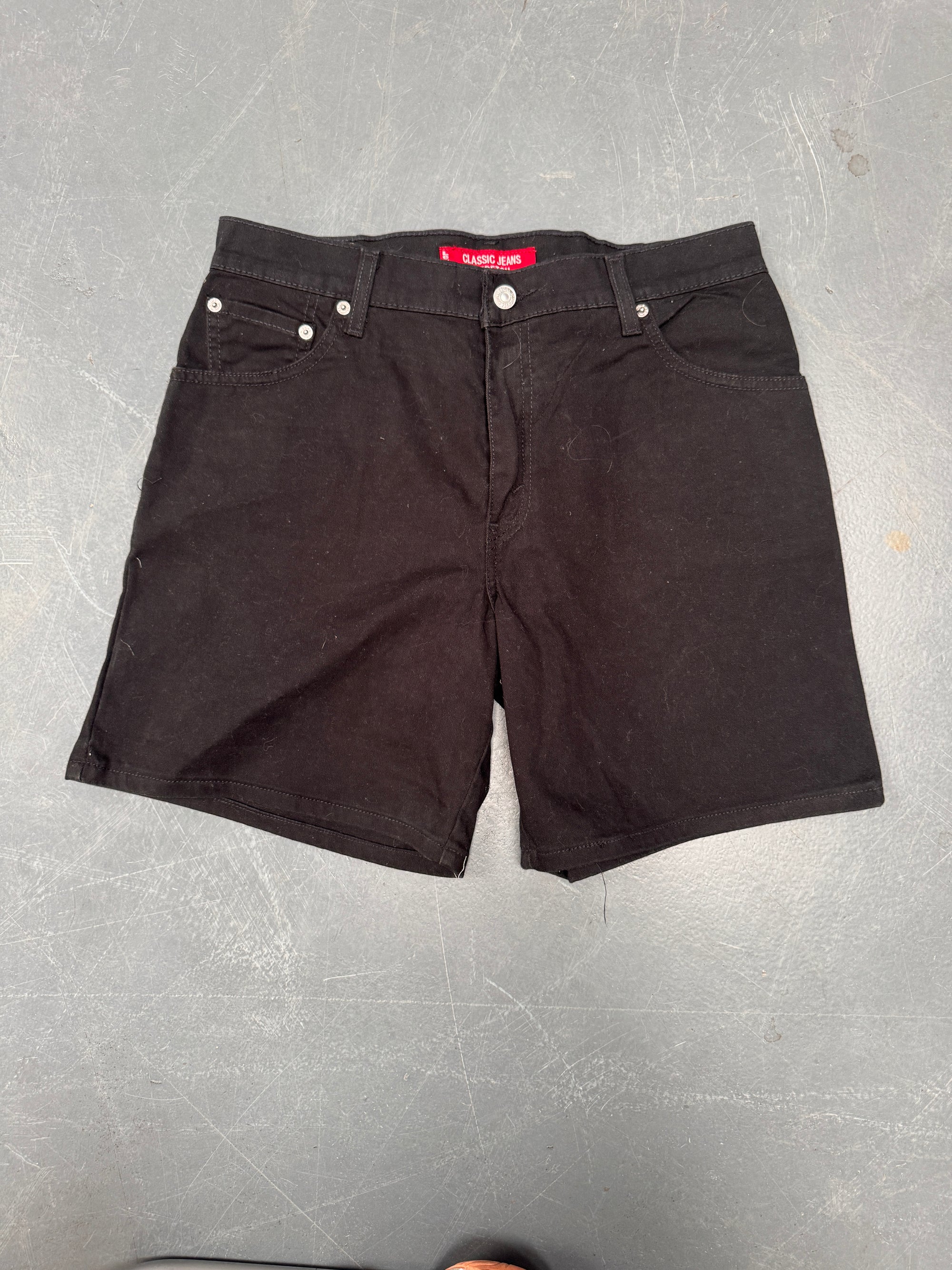 Vintage Ladies Levis Cut Off Denim Shorts - 90s Made - W 31 - SH385
