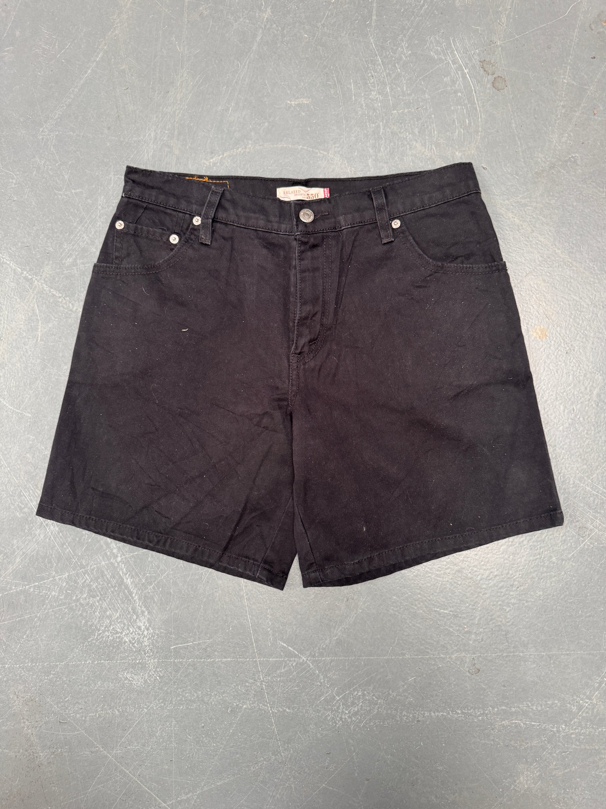Vintage Ladies Levis Cut Off Denim Shorts - 90s Made - W 30 - SH389