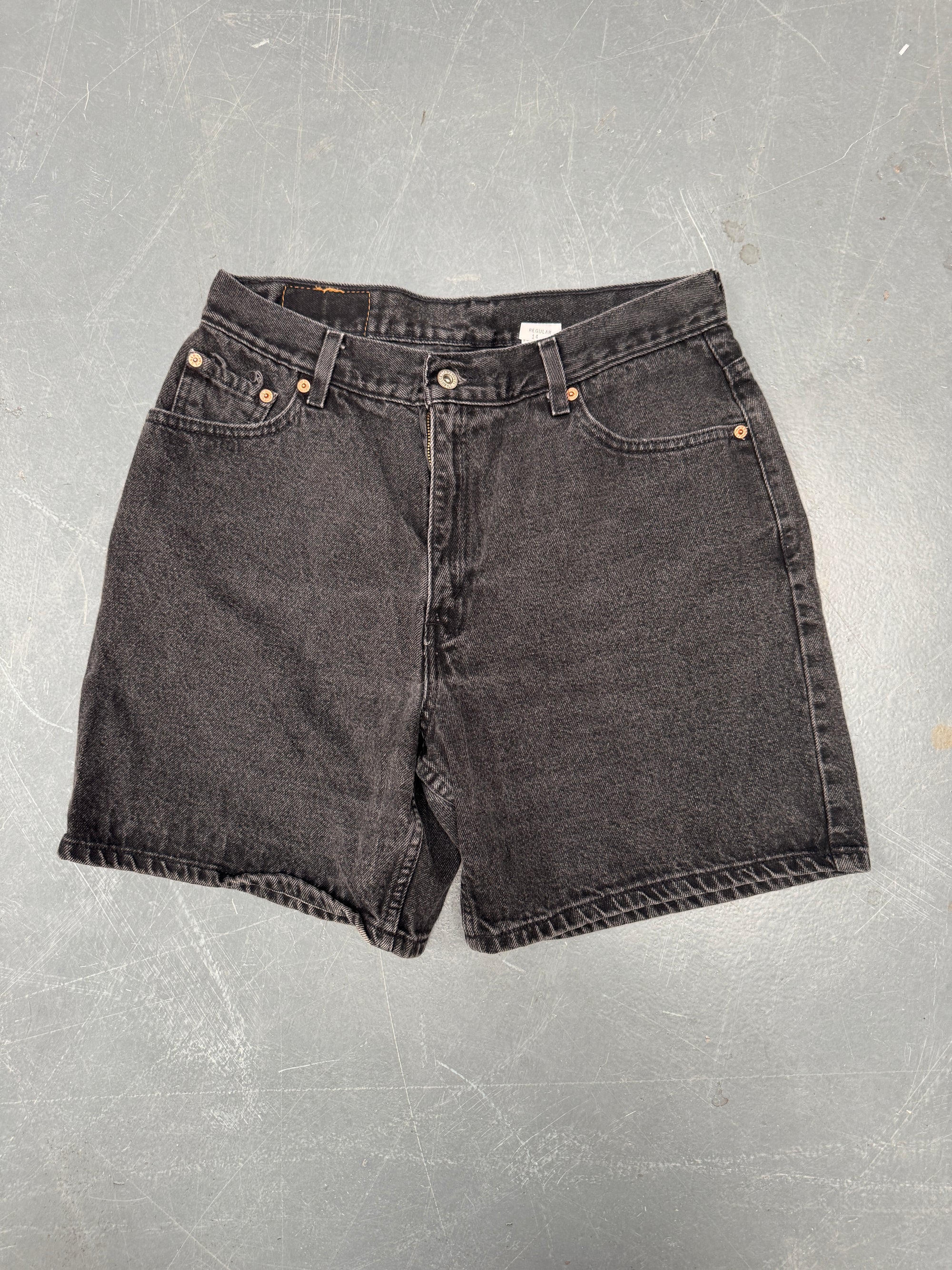 Vintage Ladies Levis Cut Off Denim Shorts - 90s Made - W 32 - SH390